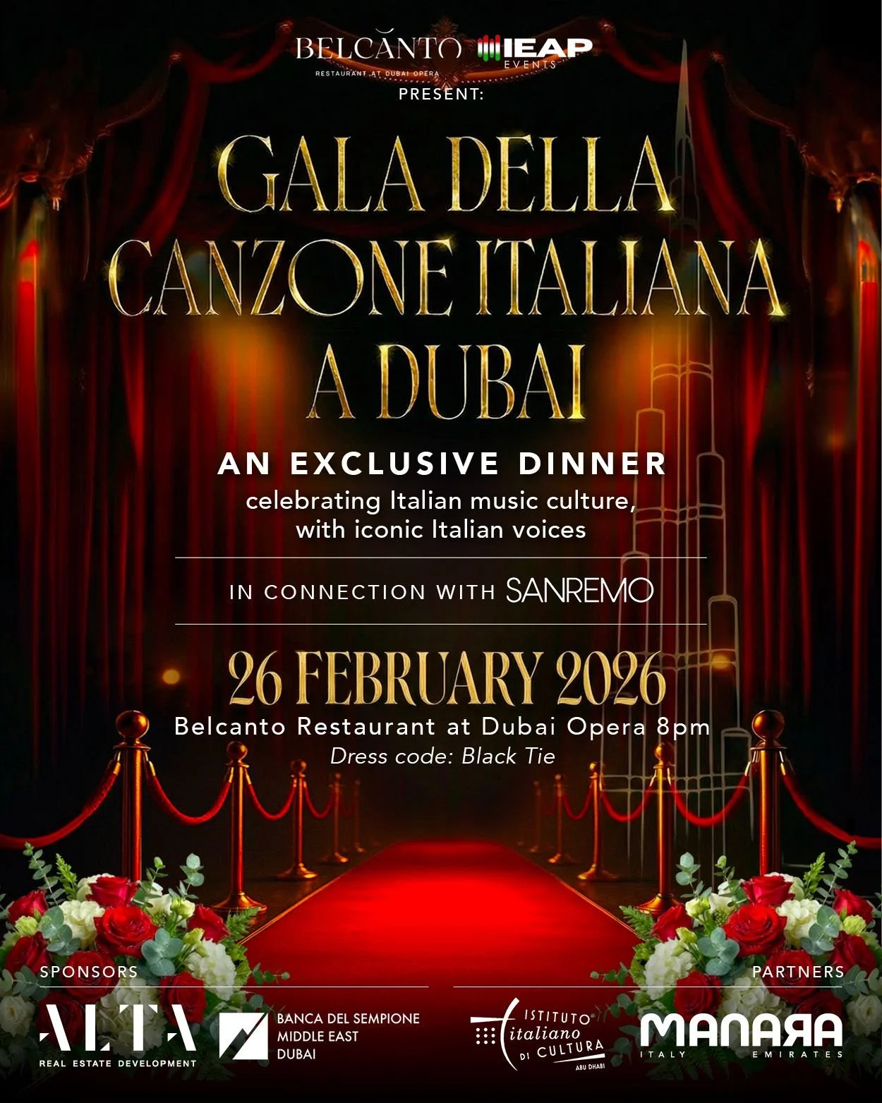 Gala della Canzone Italiana a Dubai