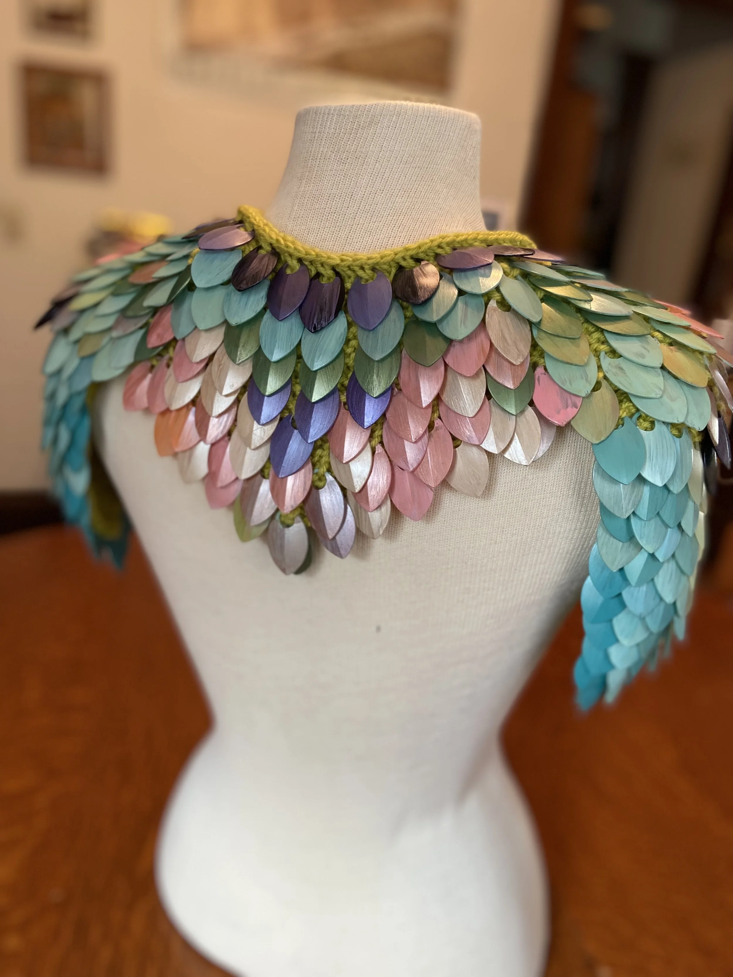 Luna Moth inspired scales