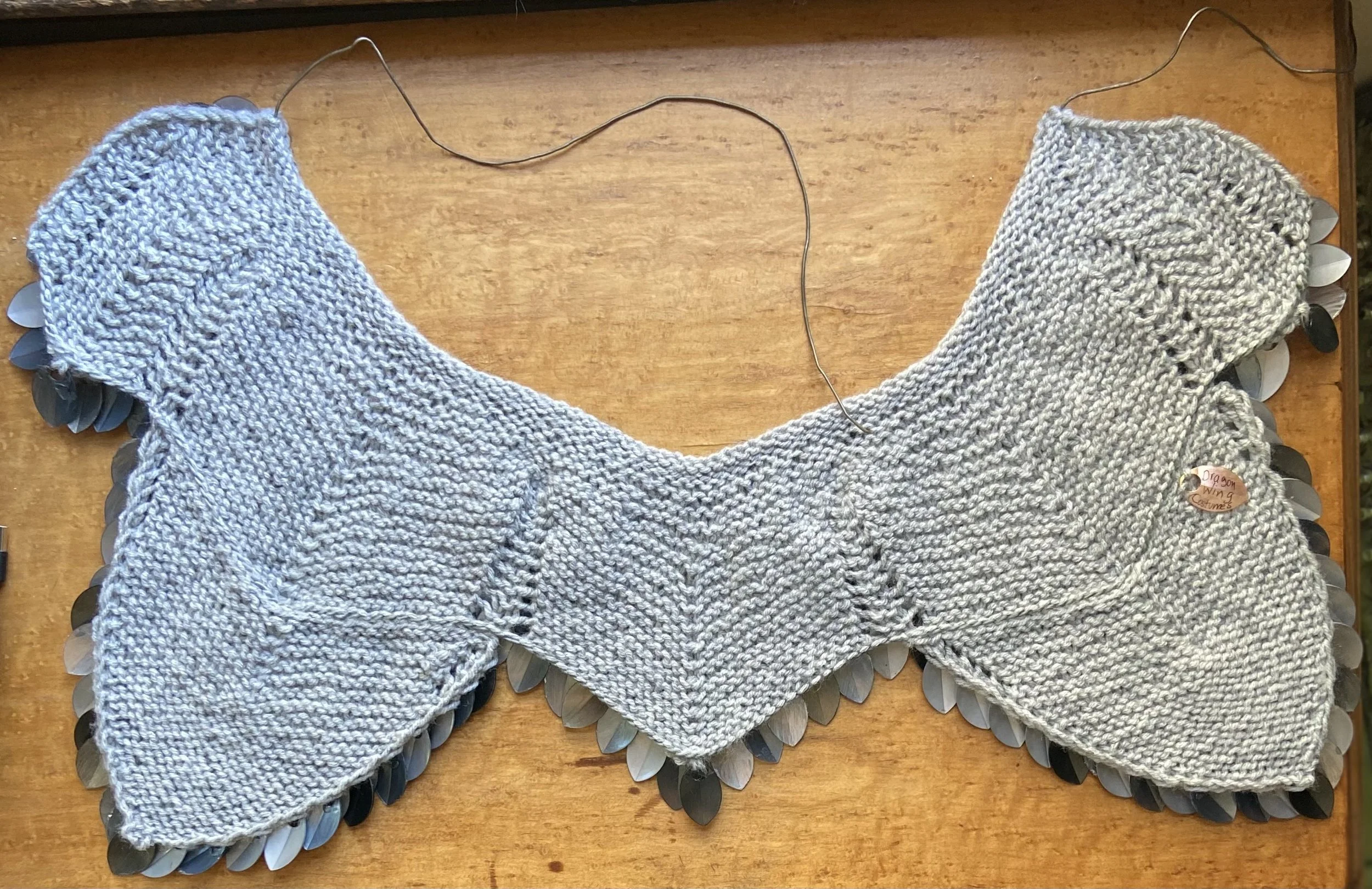 Knitted underside of Scalemail