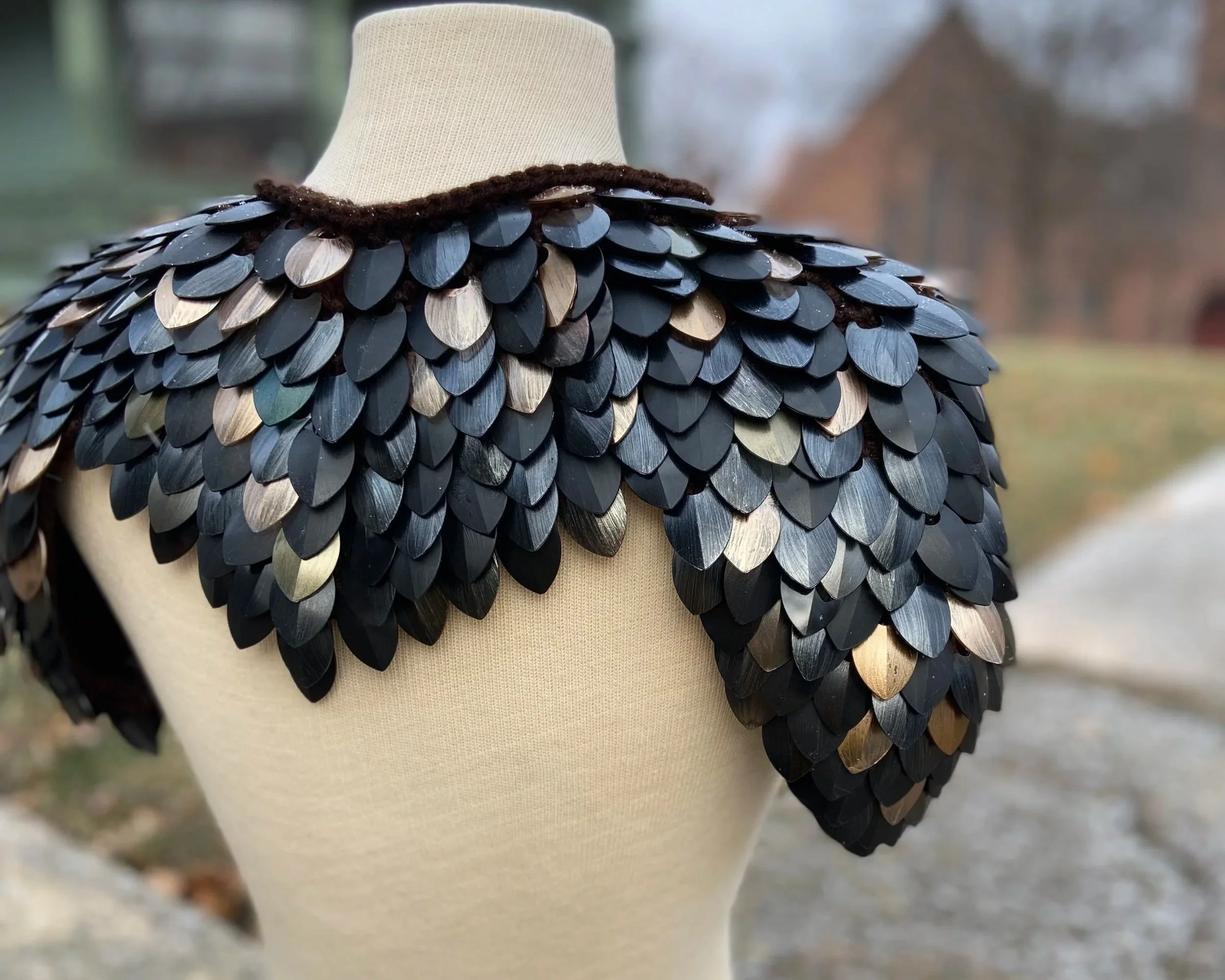 Black with Bronze