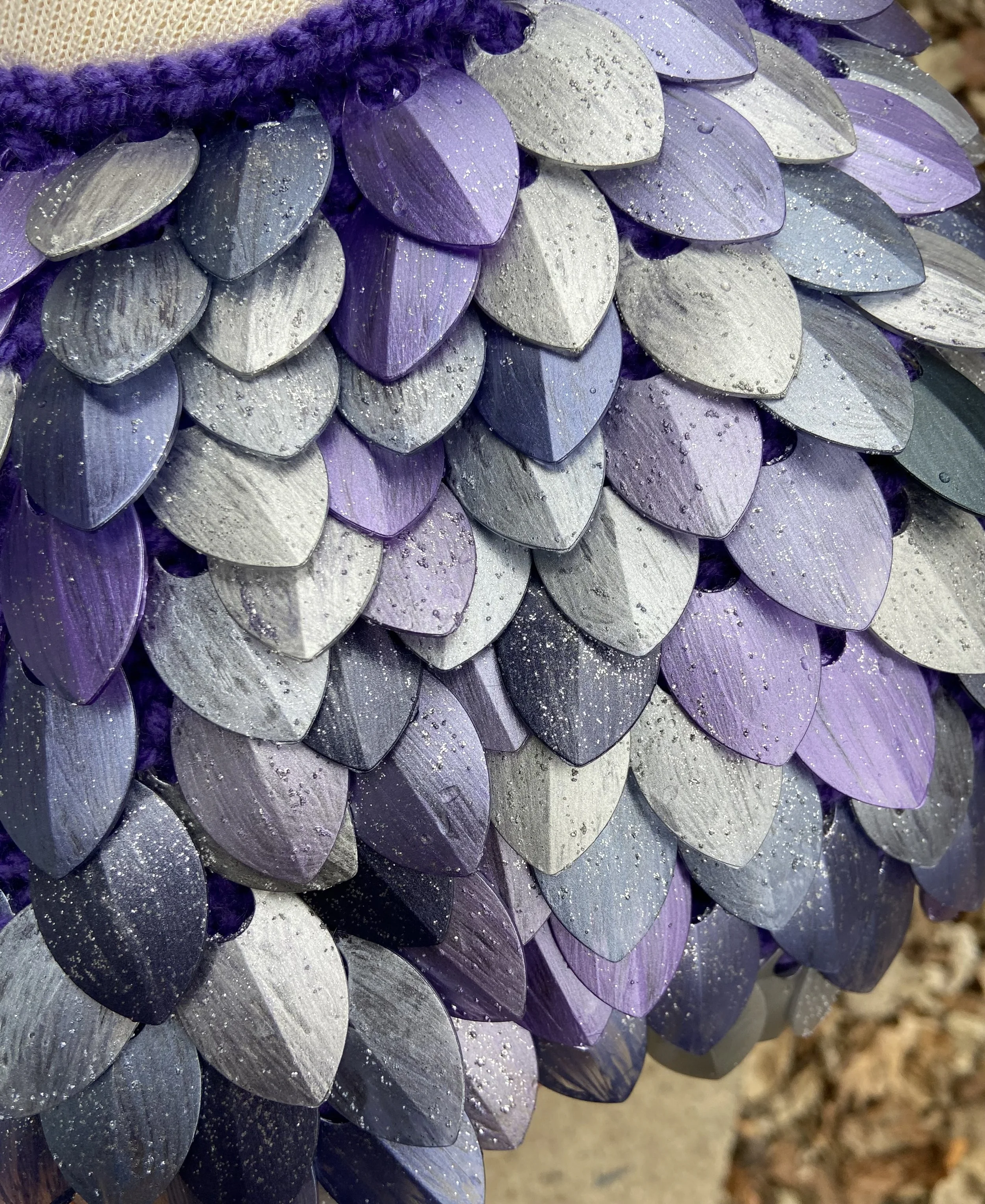 Purple Glitter Close Up