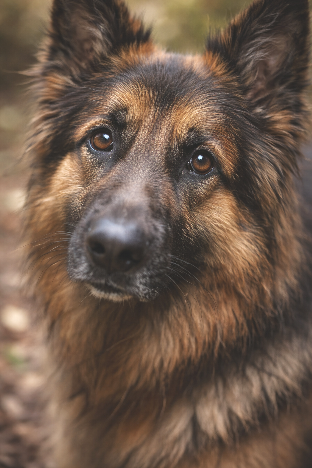 German Shepherd featured on Crystal Aura Organizing give-back page linking to Houston-area animal shelters accepting blanket and sheet donations for dogs.