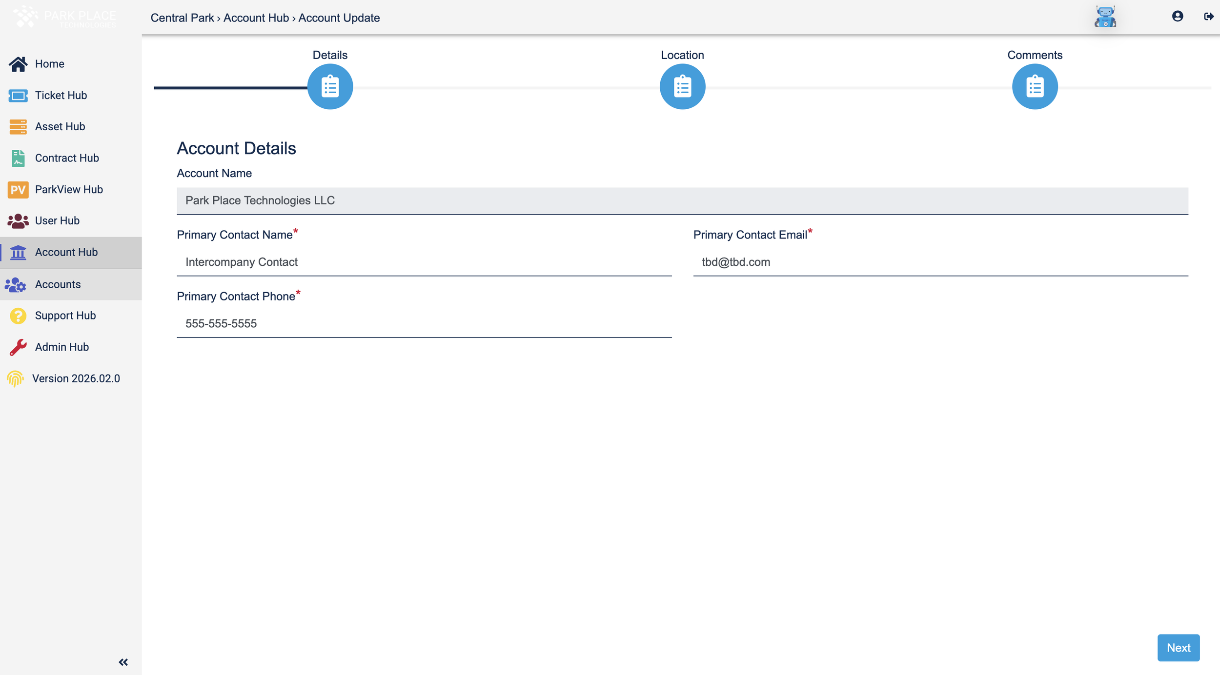 Wizard + form example using legacy components and layouts