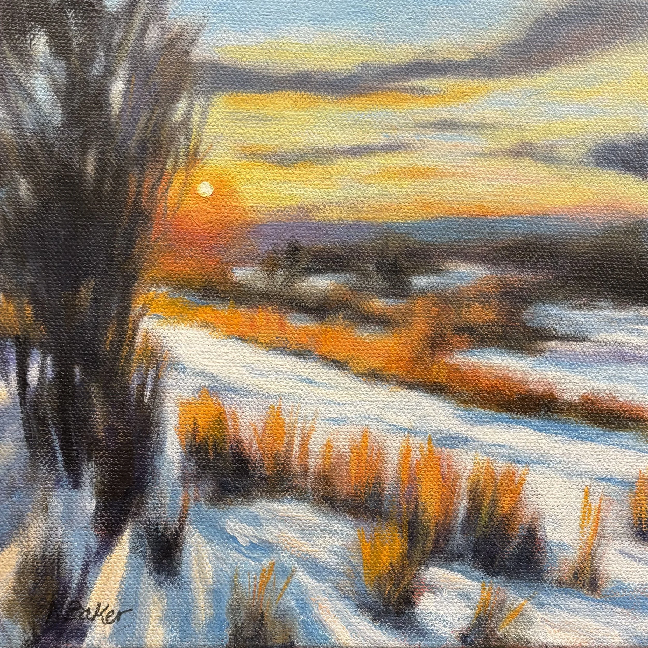 Nadine Baker - Golden Hour Snow - Acrylic.jpg