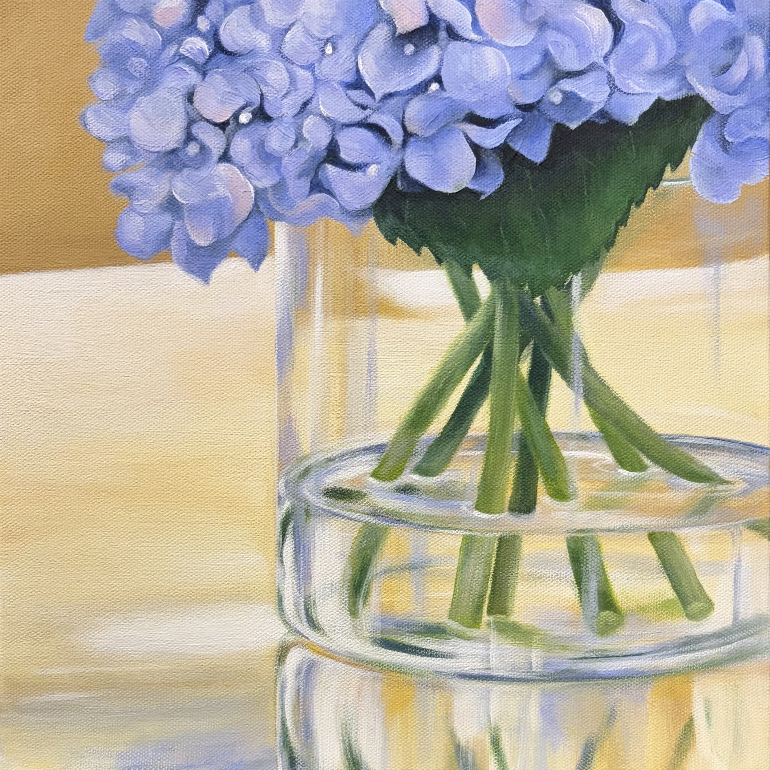 Blue Hydrangea, 12x12, Acrylic.jpeg