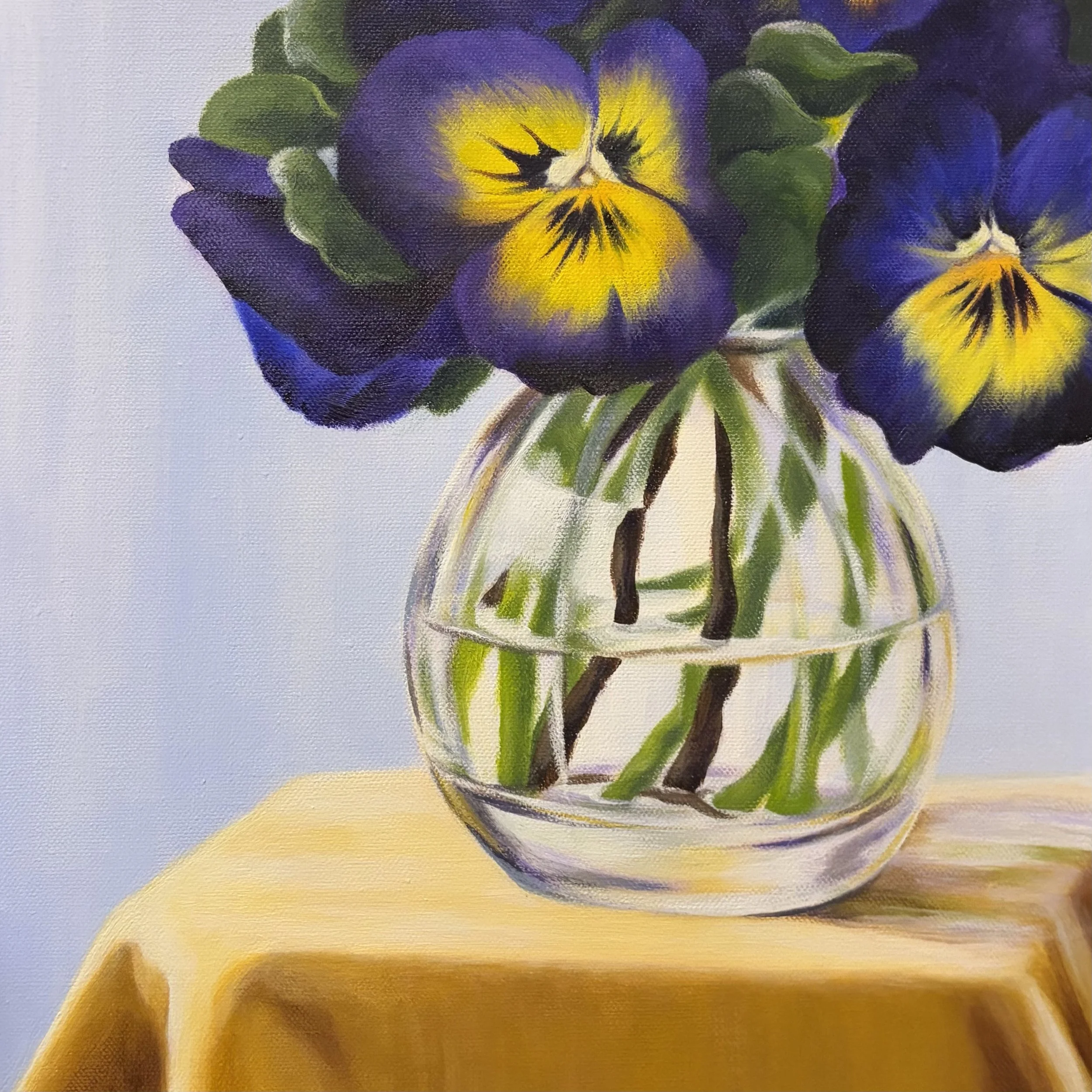 Pansies Of Course, 12x12, Acrylic.jpeg