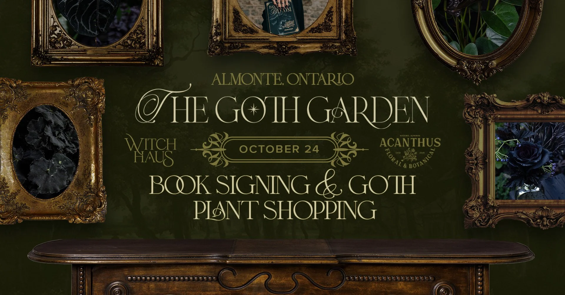 Goth plant shopping & book signing