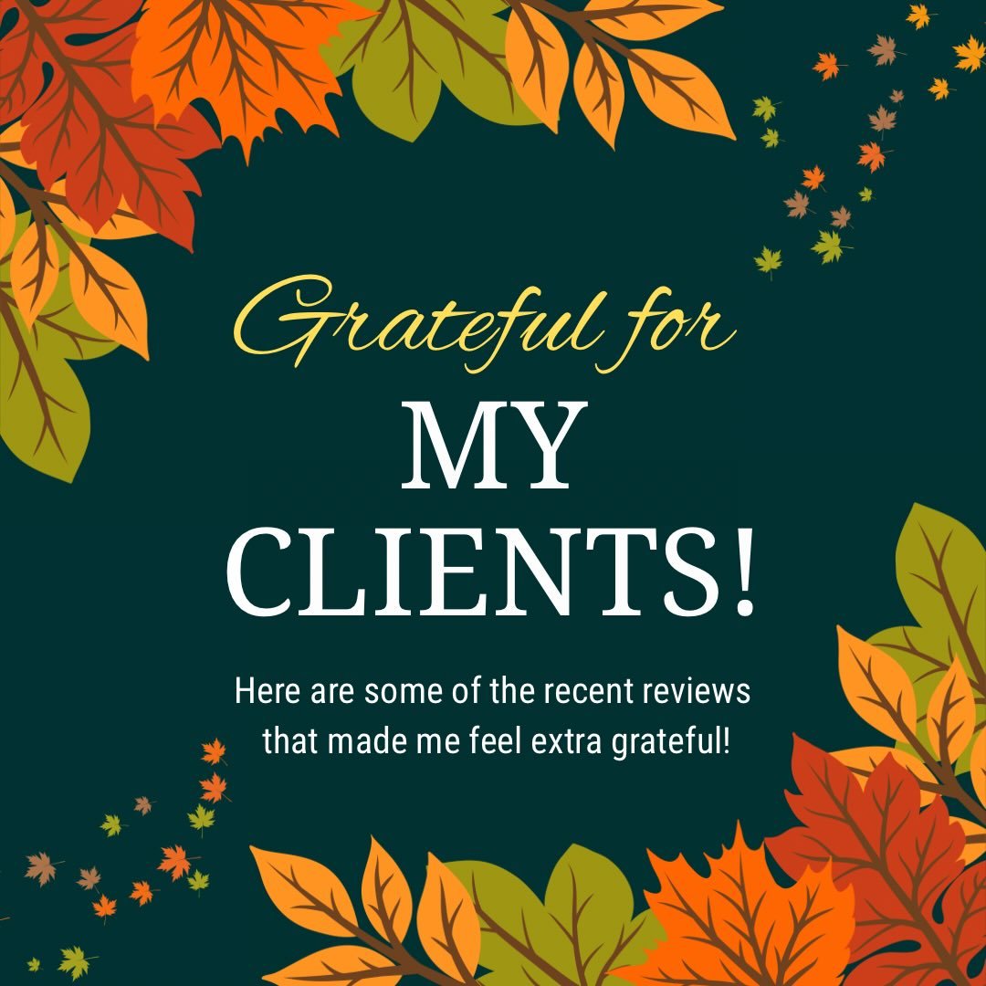 Gratitude is a practice that helps me ground in my why: providing care and community. Community helps us become stronger, more caring together. I have gratitude year-round for the work I do and community I grow as a doula (not just in November). I&rs