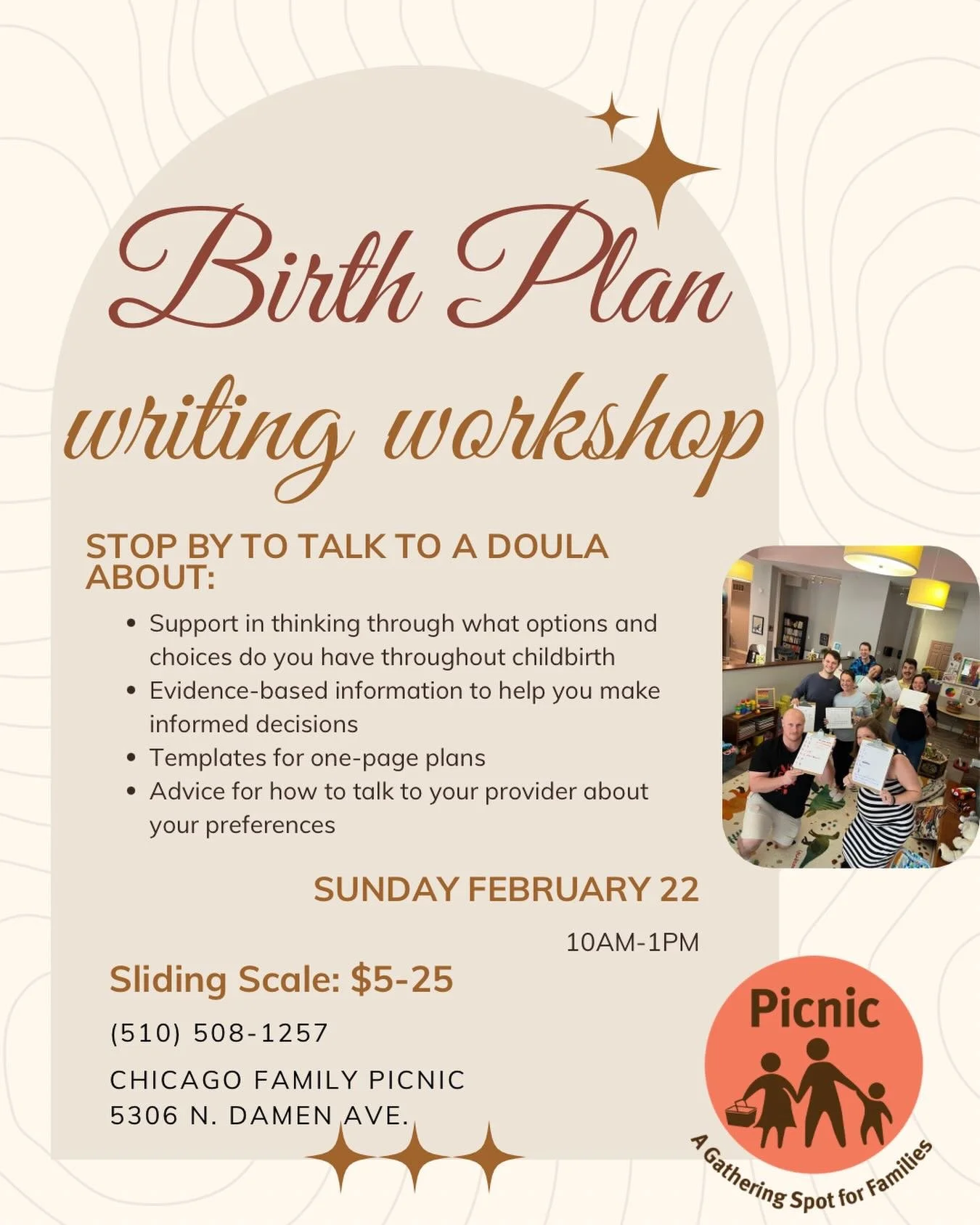 Thinking of writing a birth plan but don't know where to start? Gotten caught in the online discourse around birth plans/preferences/wishes and want some support? Come to @familypicnicchi on Sunday Feb 22 from 10-1 for evidence-based support from a r