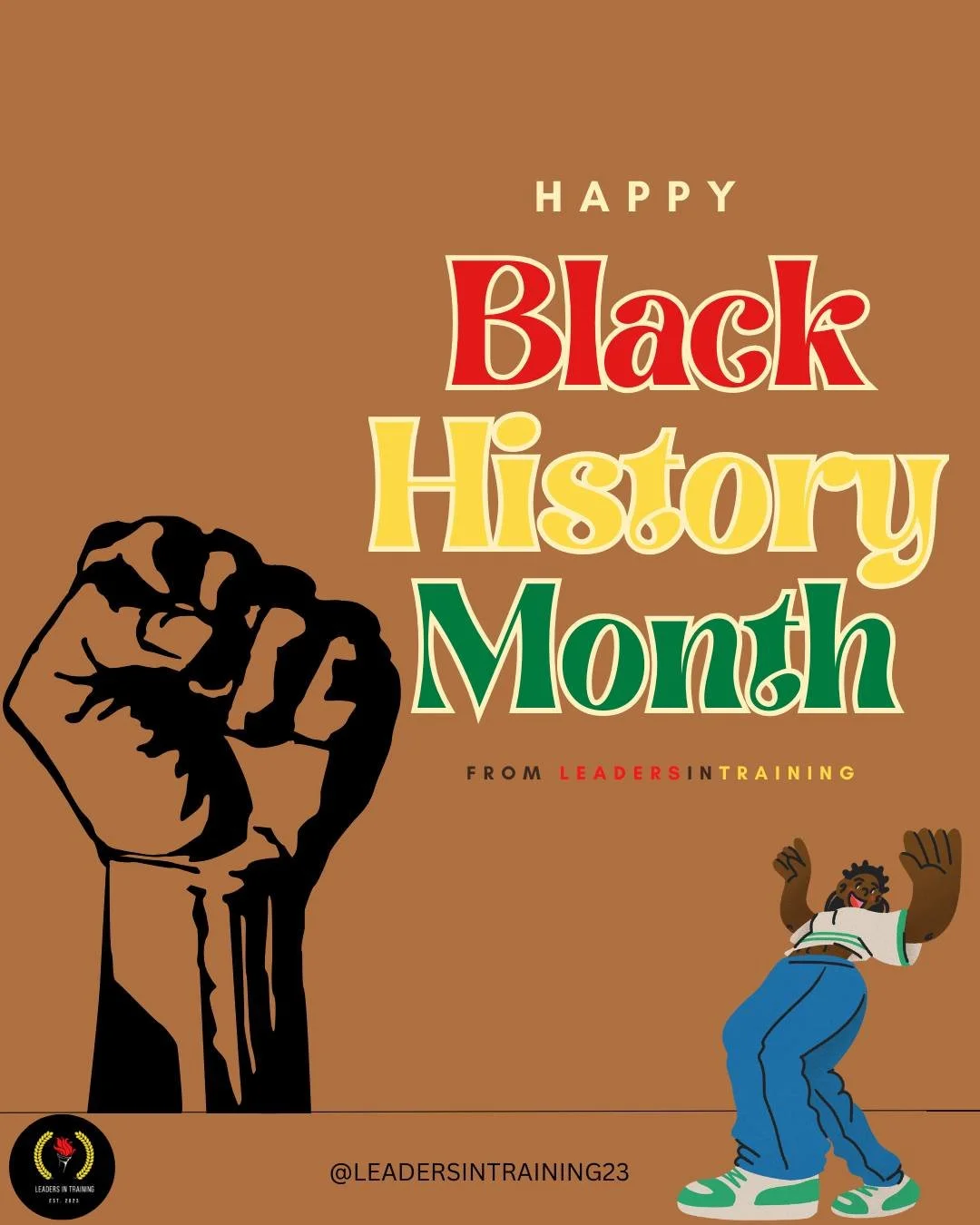 Happy Black History Month ❤💛!!
Today and every day, we honor the brilliance, resilience, and impact of Black leaders past, present, and future. Walking in purpose, building community, and making history together. ✊🏾
 #BlackHistoryMonth #LeadersInTr
