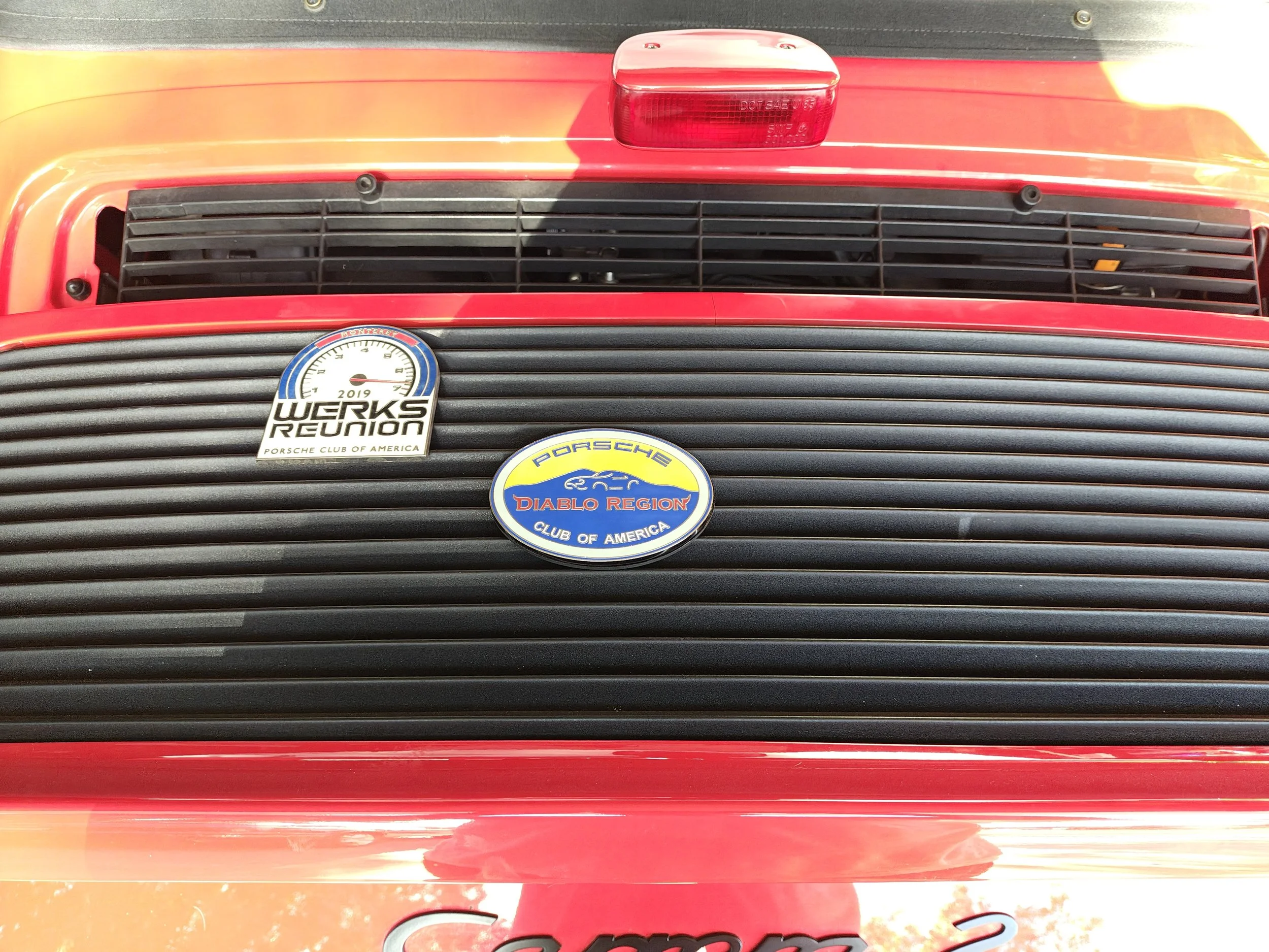 This is where I was able to get the badge to fit using 25mm length screws.  I did not use the screws that came with the kit.