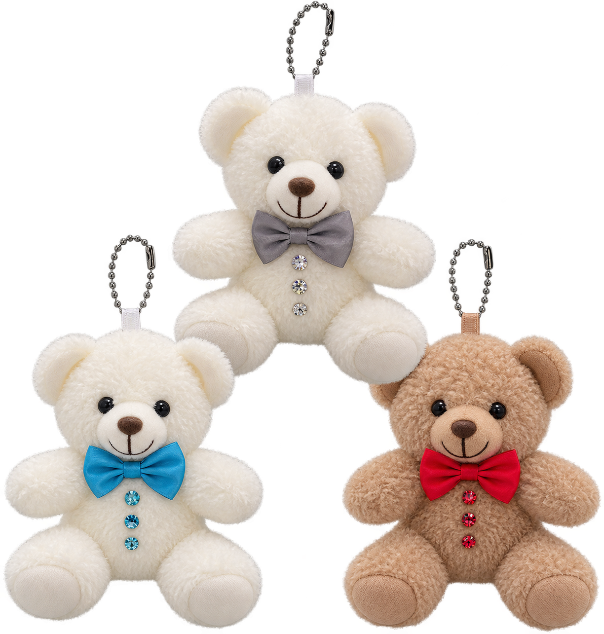 Bow Tie Keychain Bears
