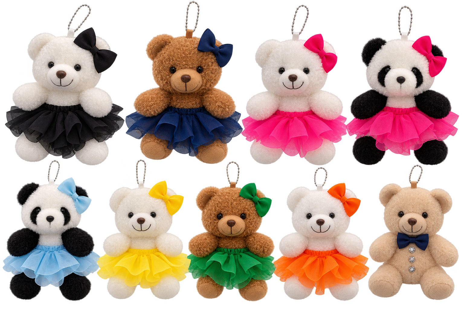 Tutu Keychain Bears