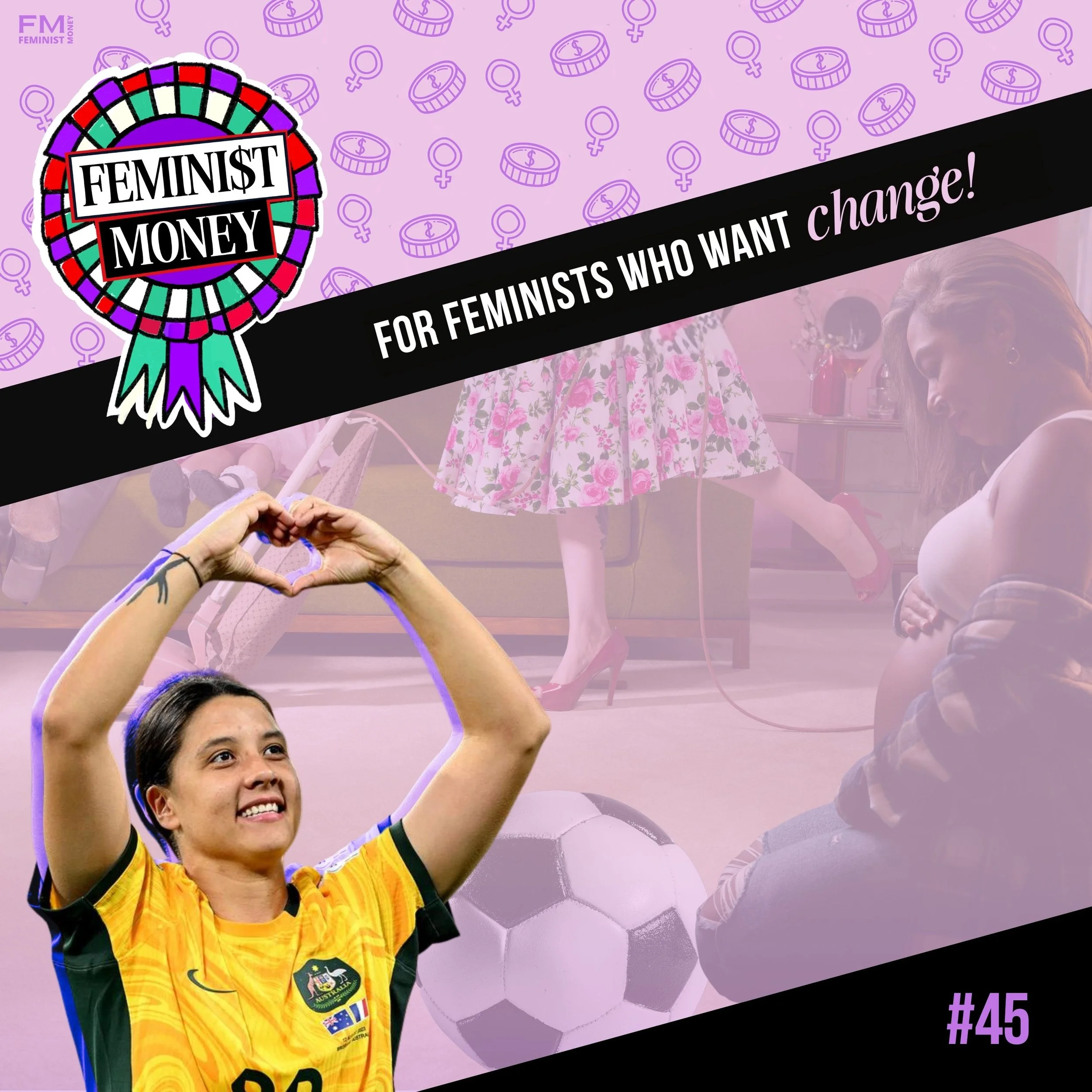 Feminist Money featuring Matildas Sam Kerr on the artwork