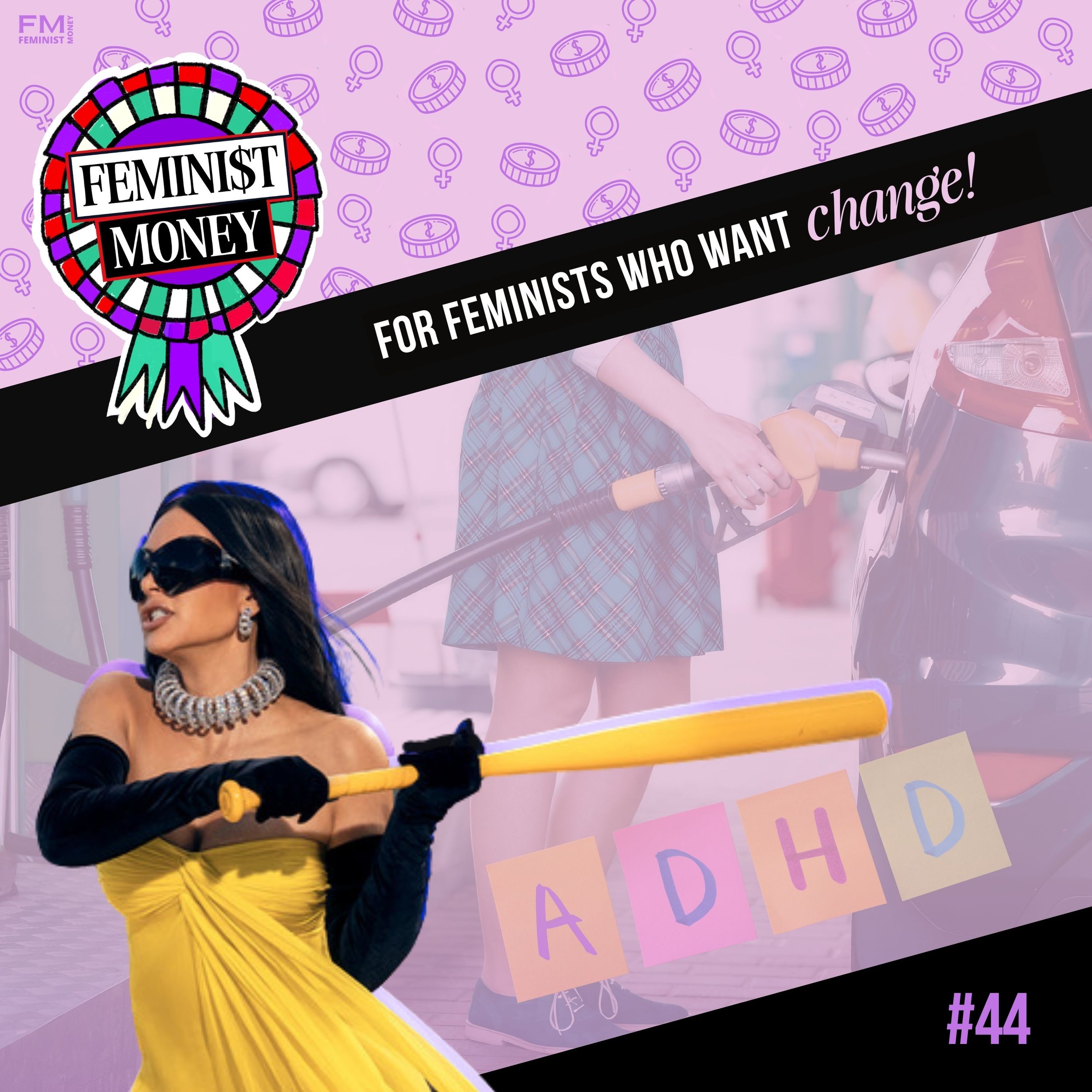 Feminist Money Episode 44 Artwork featuring Kim Kardashian