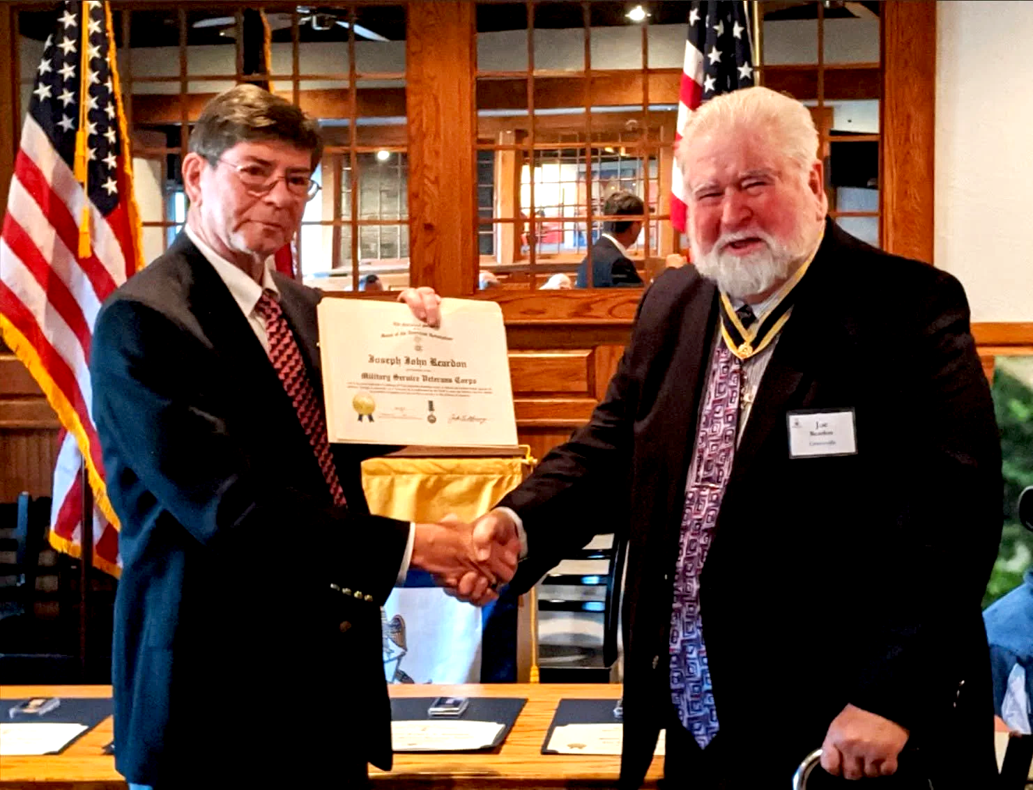 Honoring a Veteran Chapter Member