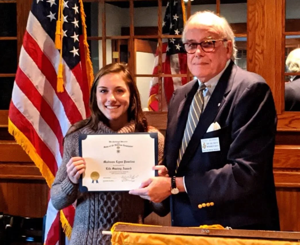 Life Saving Award Recipient