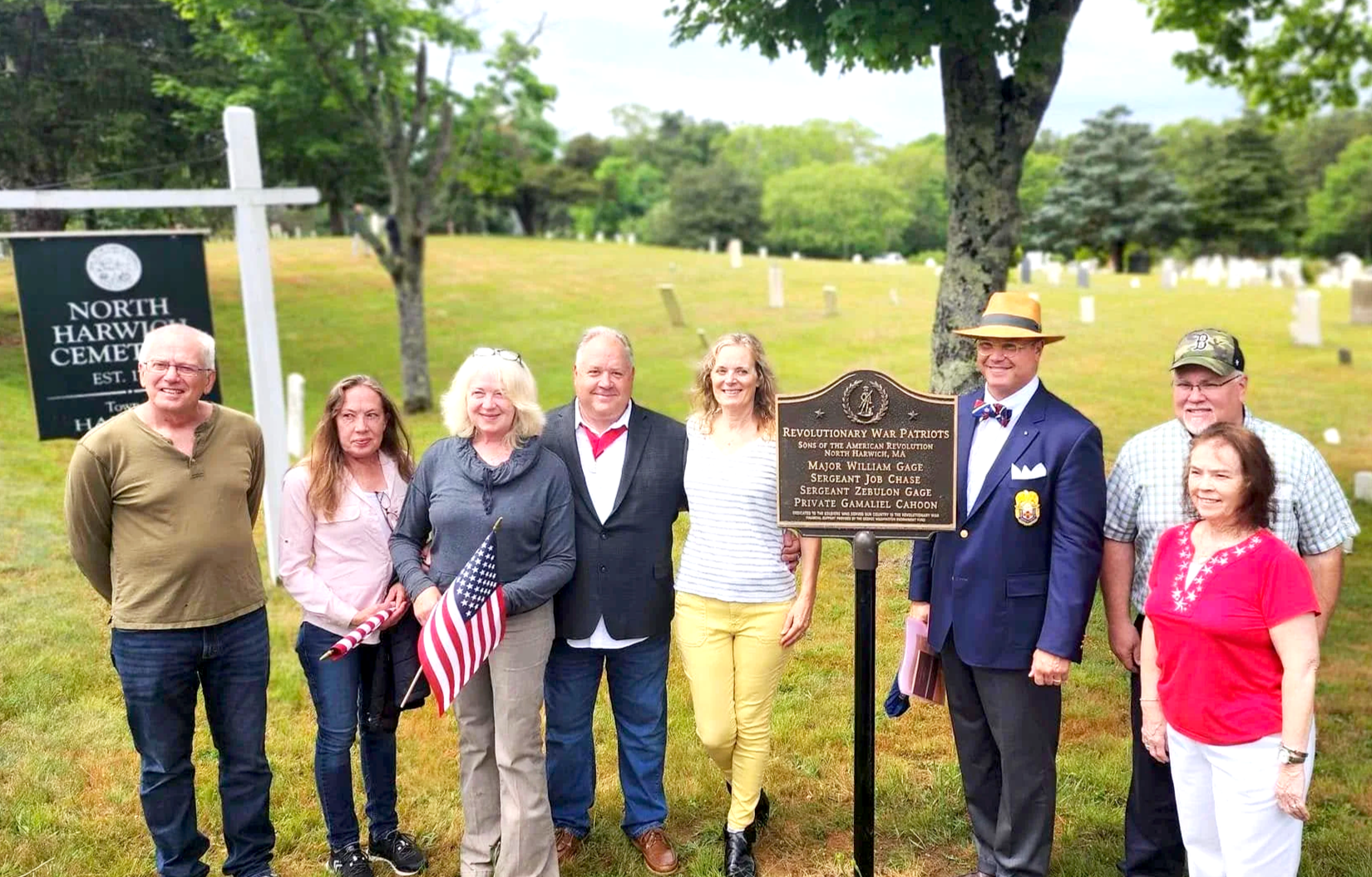 Descendents at the North Harwich Plaque Dedication