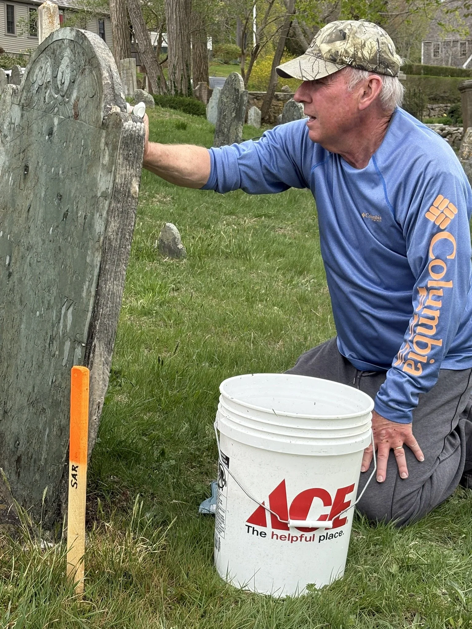 An "Ace" Cleaner in Old Town Cemetery, Sandwich