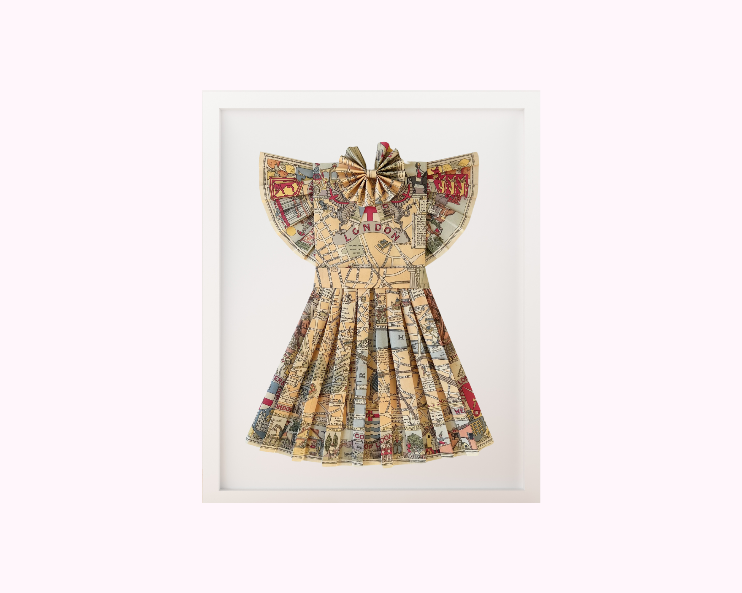 Paper Dress Artwork - London Map