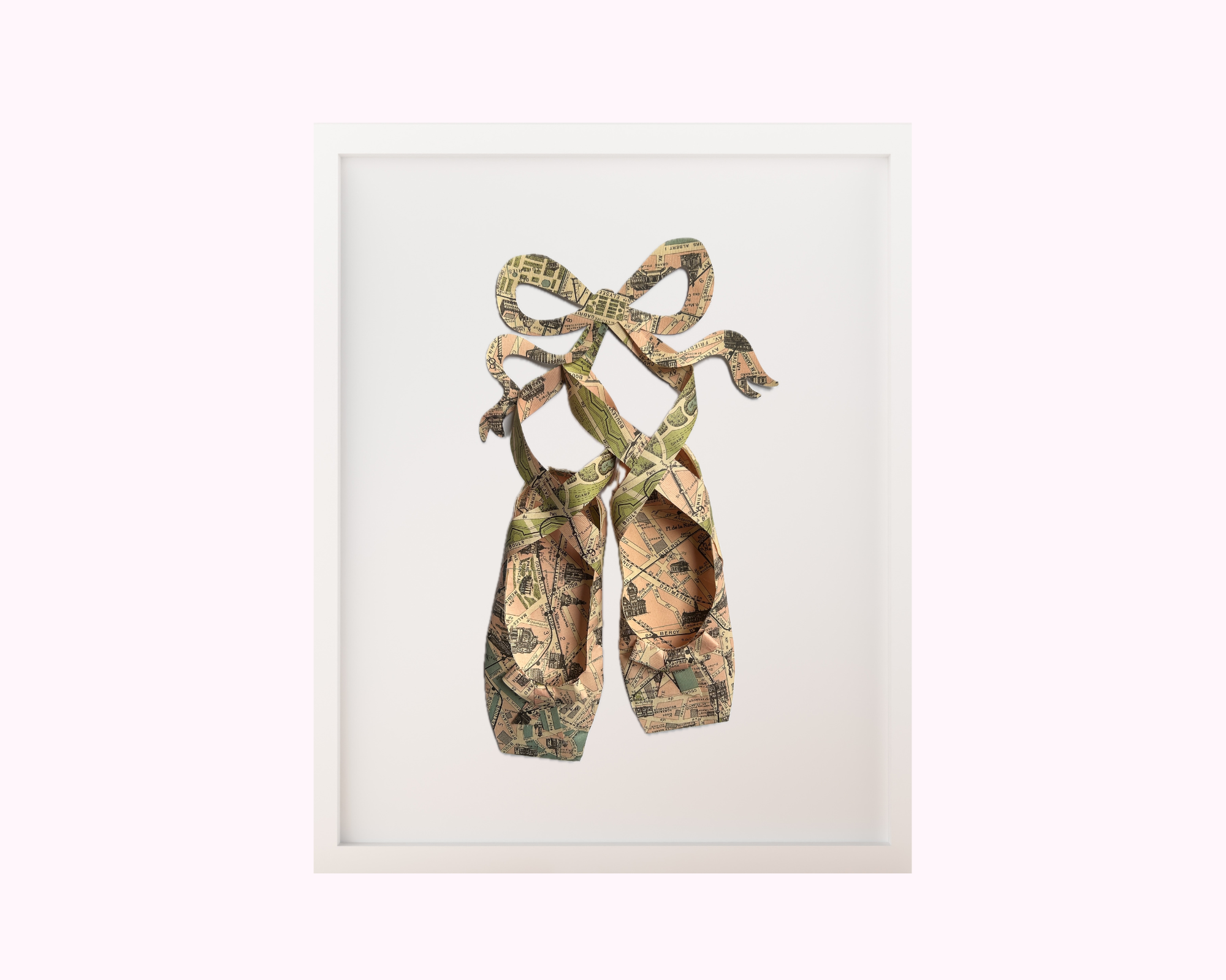 Paper Artwork - Ballet Slippers