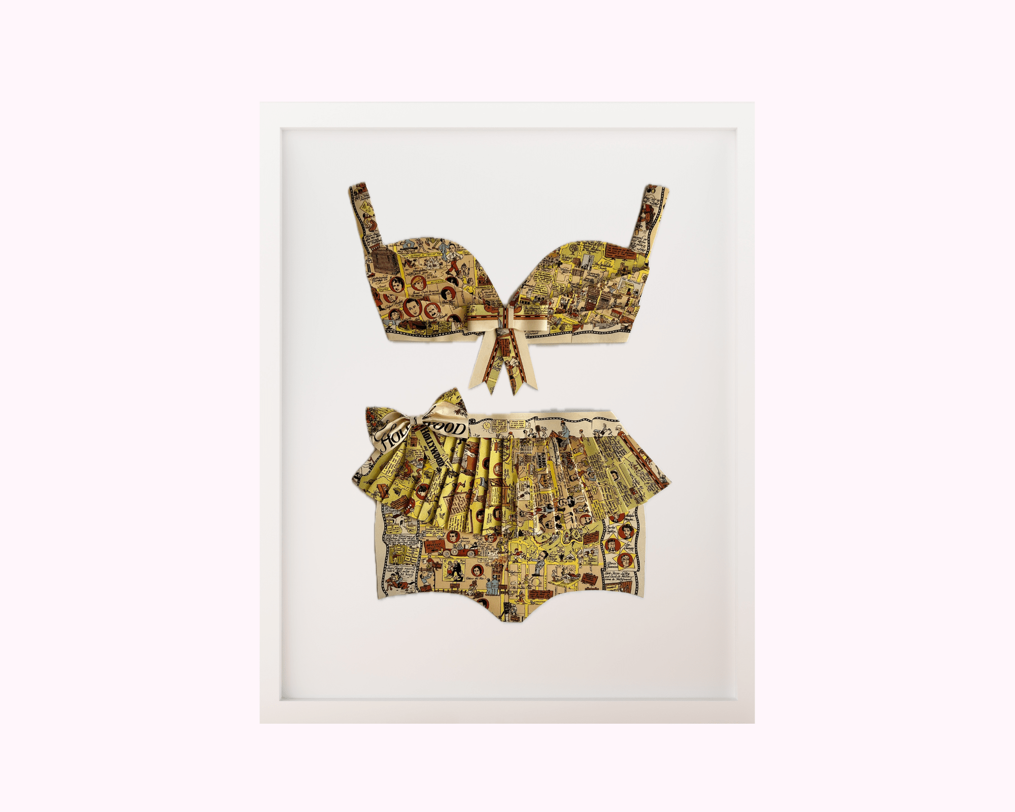 Paper Artwork - Vintage Bikini Swimsuit