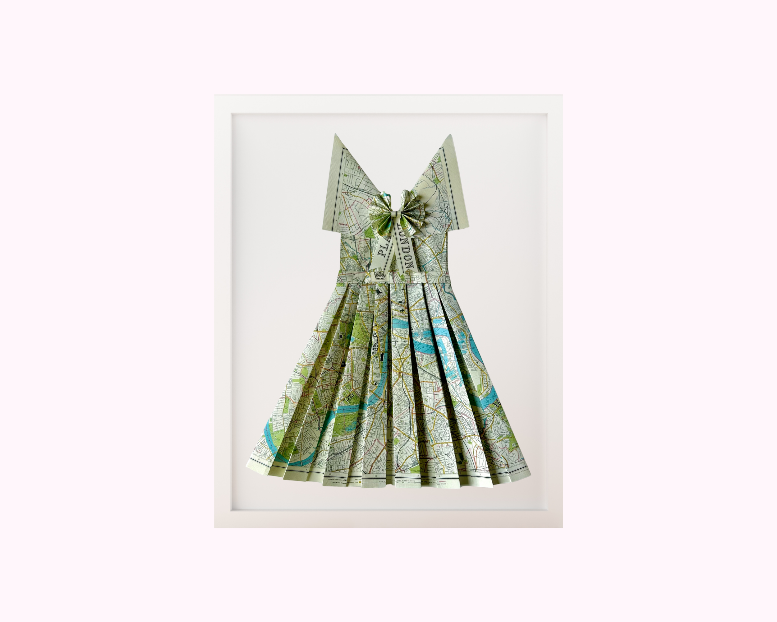 Paper Dress Artwork - Plan of London Map