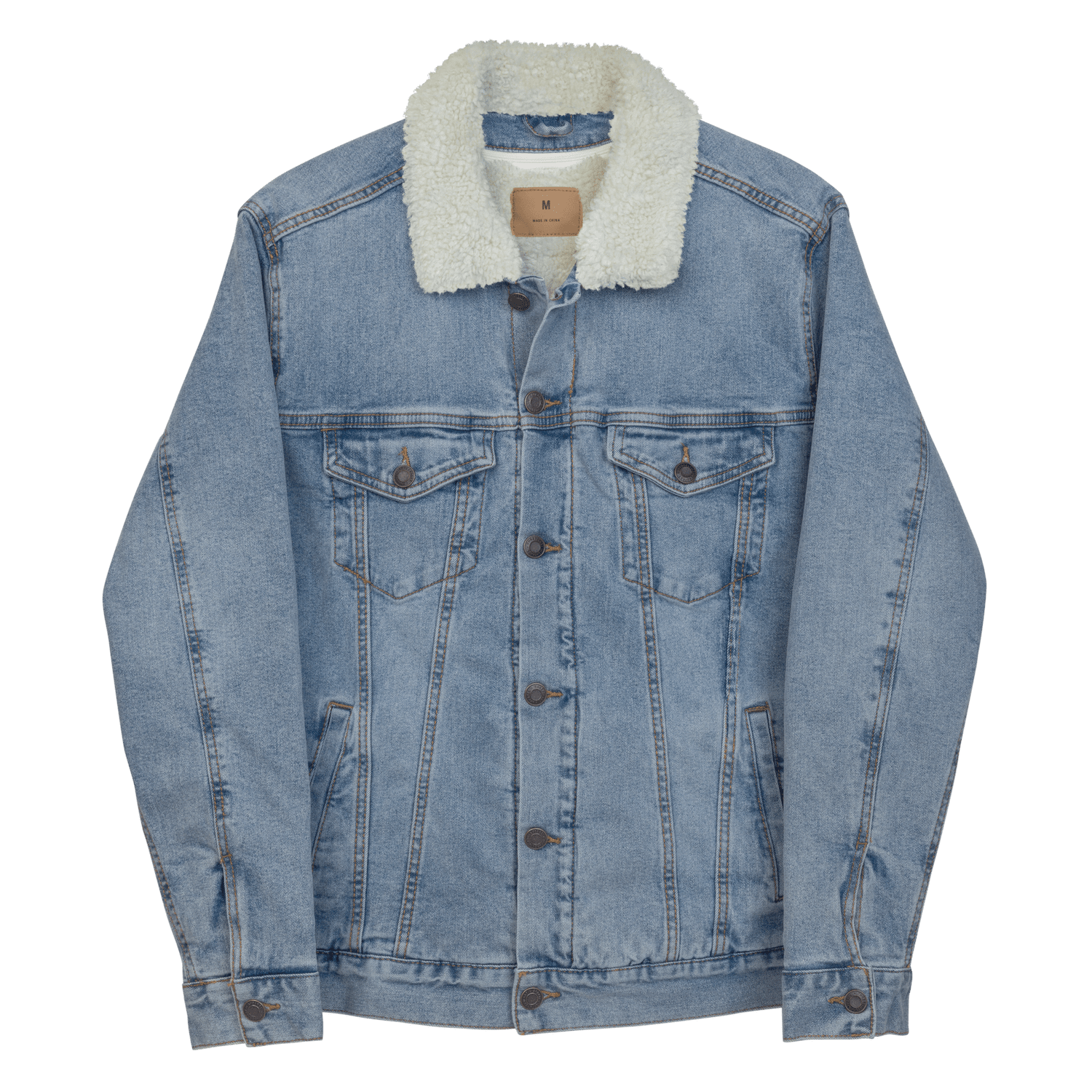 State Route 82 denim sherpa jacket — Eighty Two
