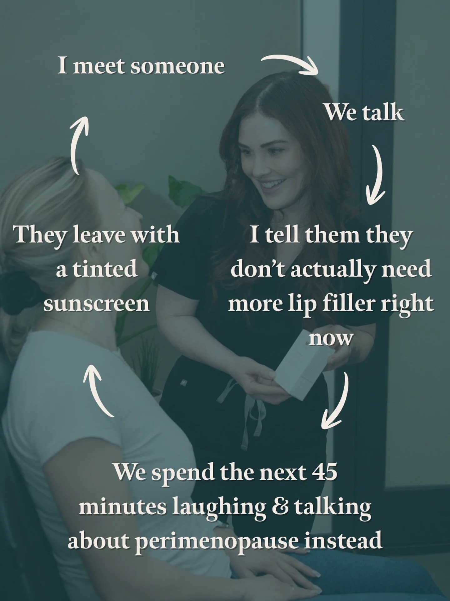 Fun fact: not every appointment actually ends up involving a needle 👯

.
.
.

#CalgaryNurseInjector #InglewoodYYC #YYCInjectables #perimenopause #NaturalResults