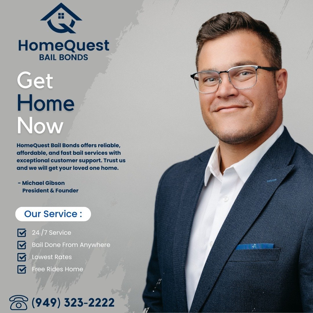 ✨ Get Home Now with HomeQuest Bail Bonds ✨

🚨 Fast, Reliable, and Affordable Bail Bond Services You Can Count On 🚨

🗣️ &ldquo;Trust us, and we will get your loved one home.&rdquo; &ndash; Michael Gibson, President &amp; Founder

💼 Our Services In