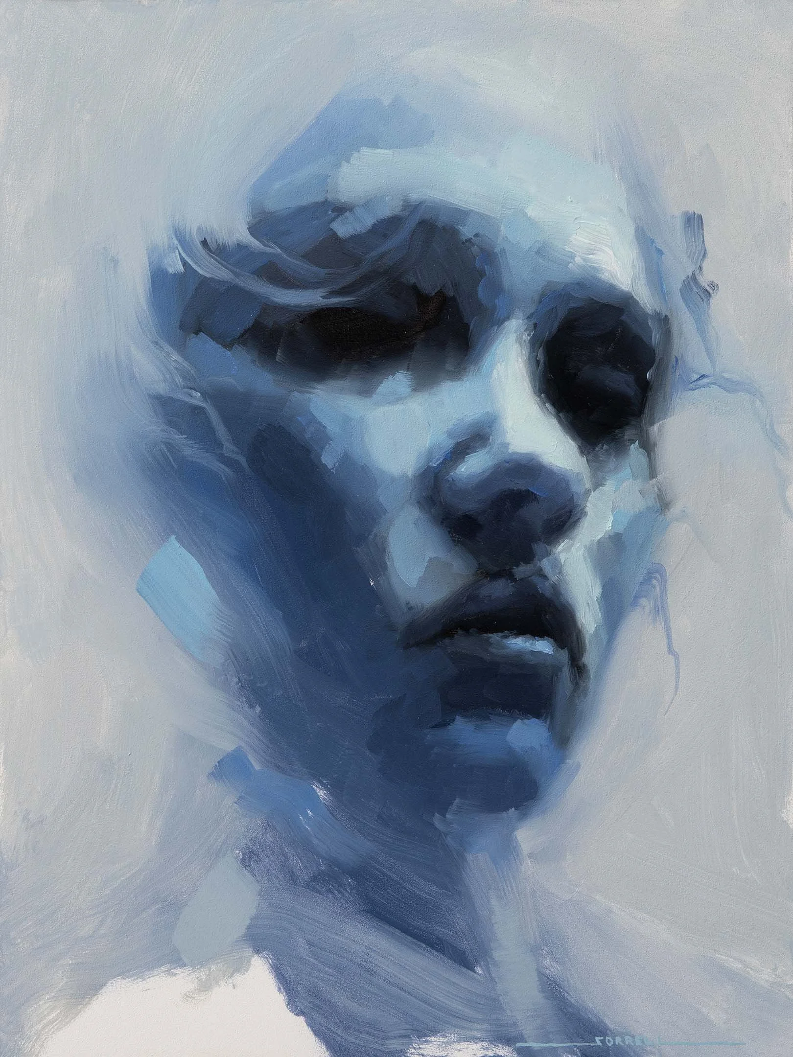 "Chill", 9x12 inch, oil on panel