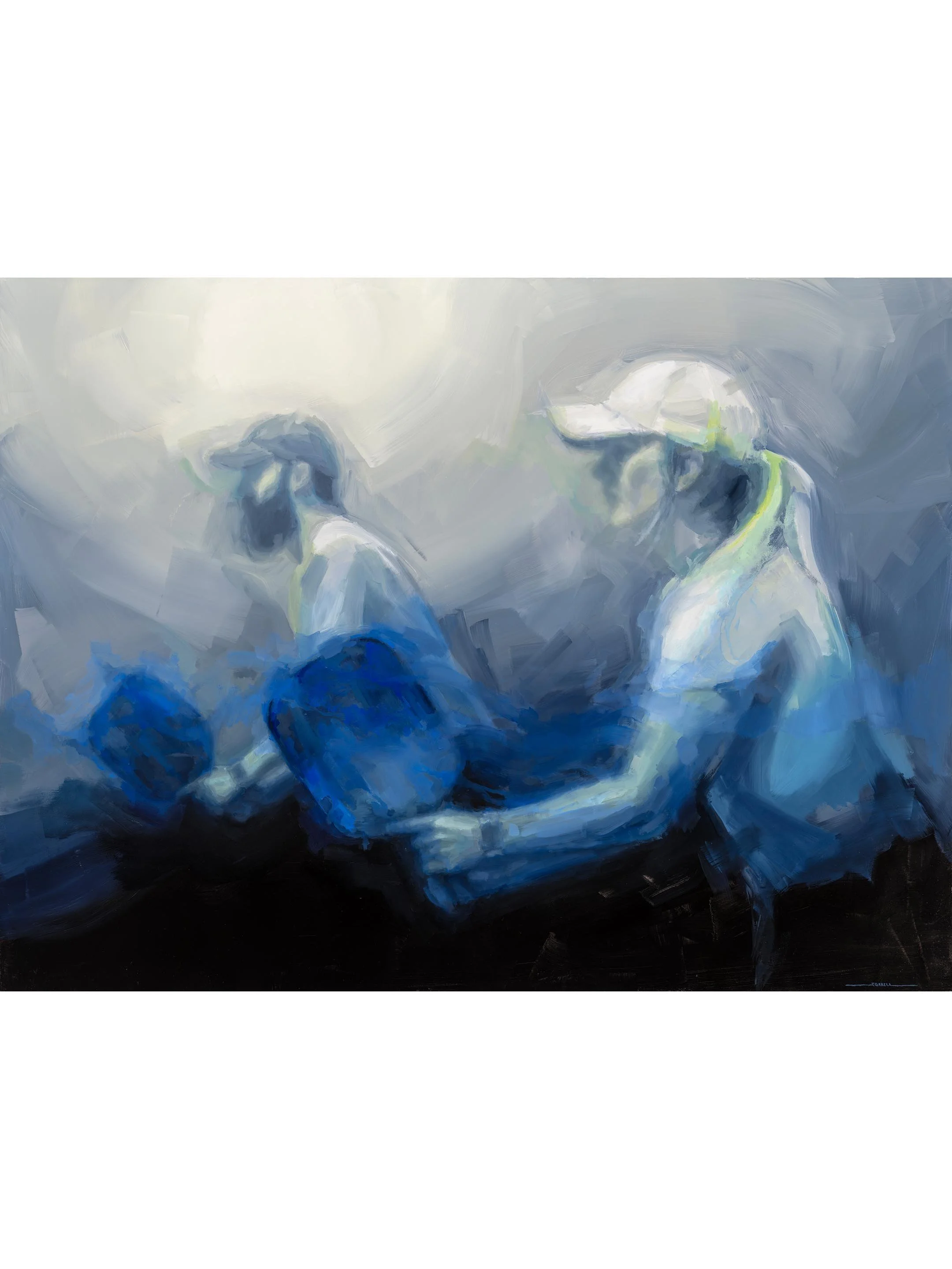 "Battle Ready", 64x48 inch, oil on panel