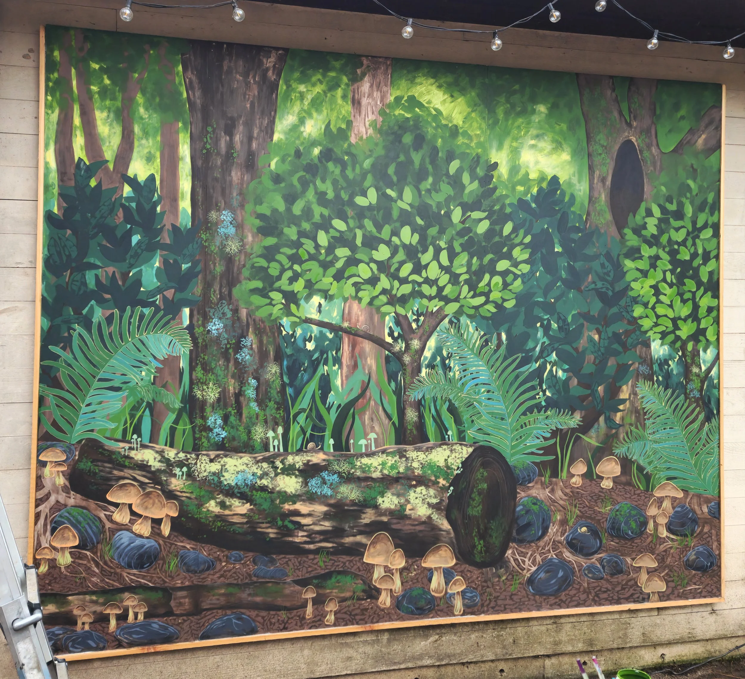 Forest scene at private residence