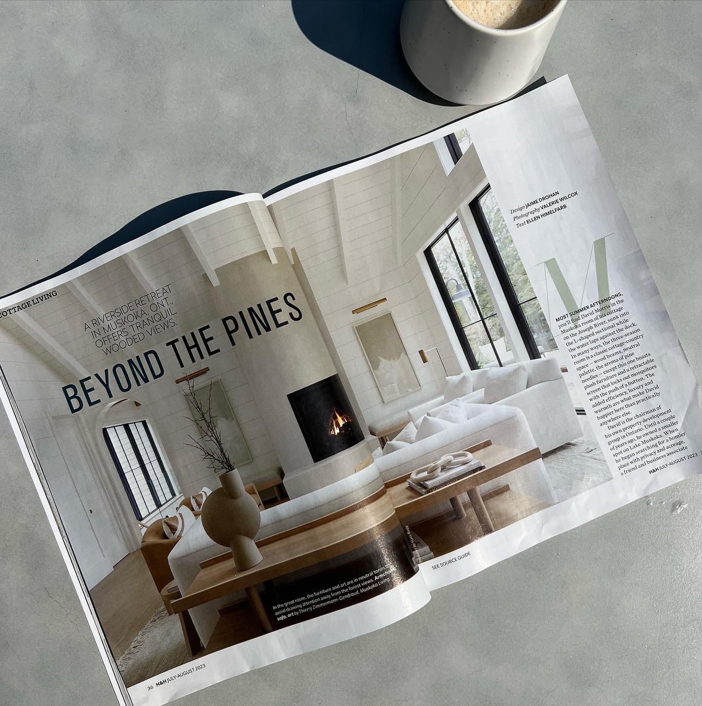 Feeling extremely grateful this morning as I read our feature in the Summer issue of House &amp; Home Magazine . 

I loved everything about this project &amp; I am so excited that it finally gets to be shared. 

Thank you to everyone who made this ha
