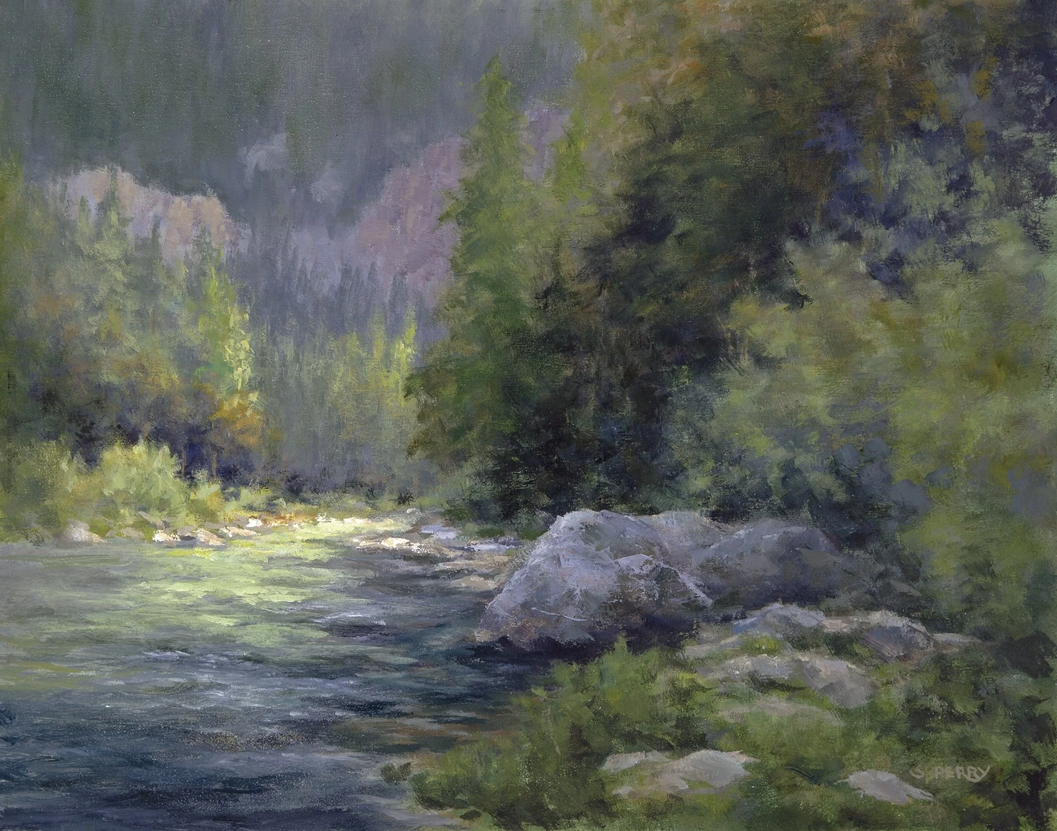 Local Waters Gallatin River.      11x14.                oil on panel  SOLD