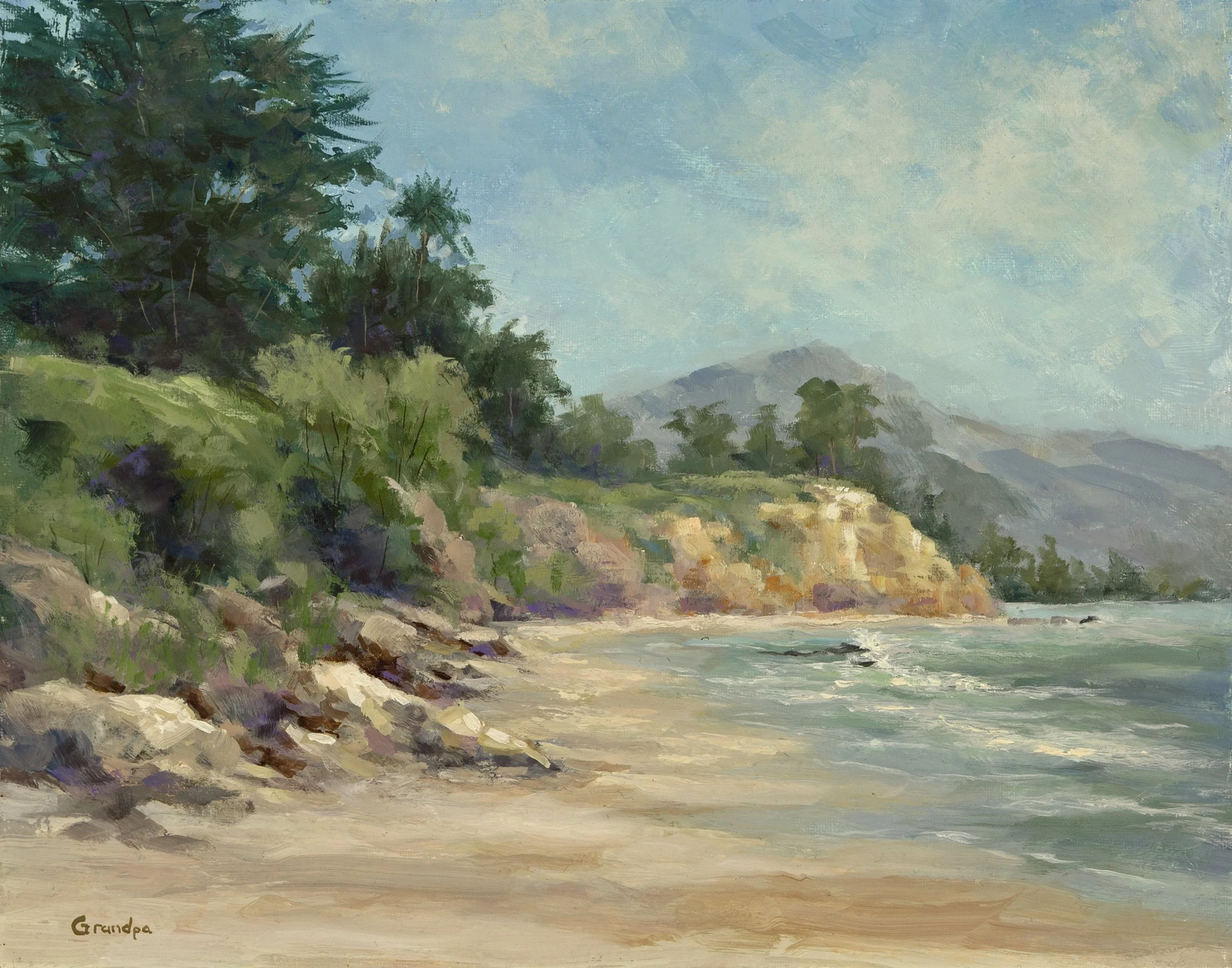 Loon Point  11x14 oil on canvas