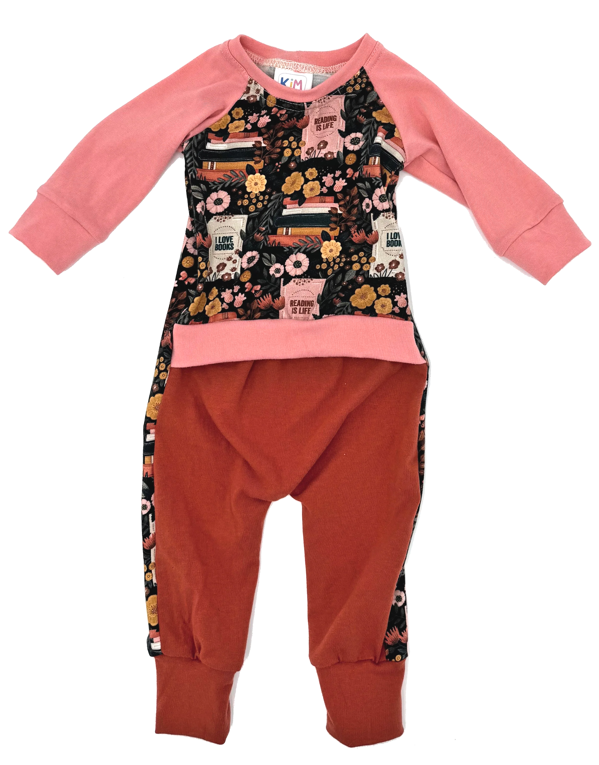 Floral Books Romper