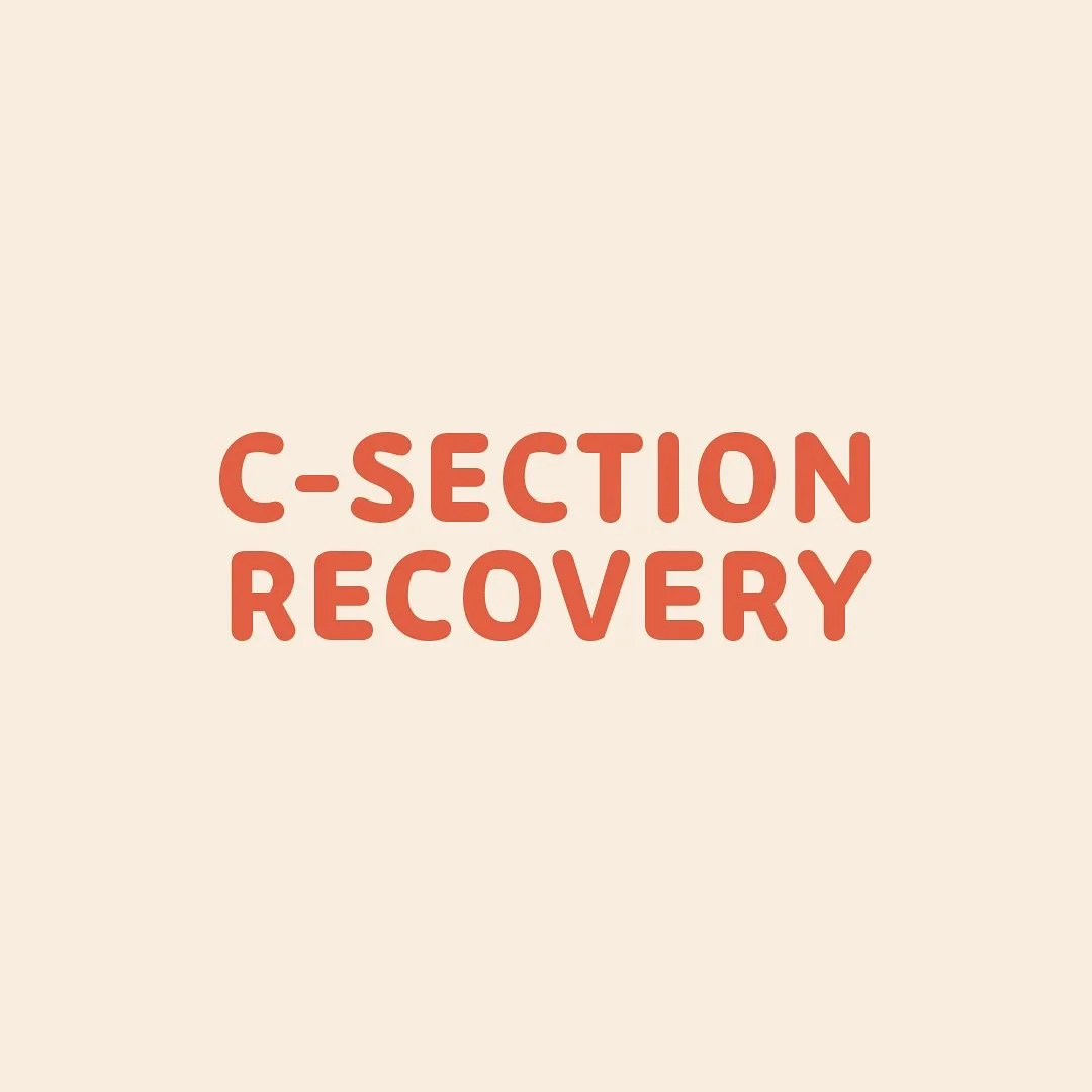 You have had a C Section heres a few tips to help aid in your recovery. 

Make sure you are taking care of your physical body. Get lots of rest and avoid heavy lifting (especially with toddlers, if possible). You have just undergone major abdominal s