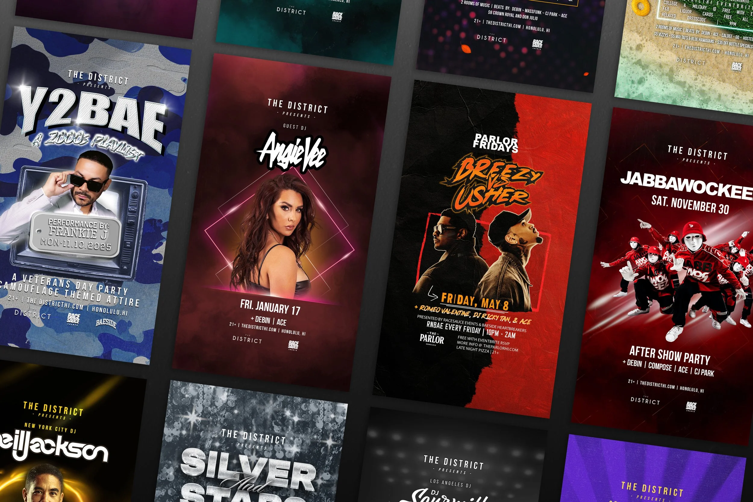 District Nightclub Flyers