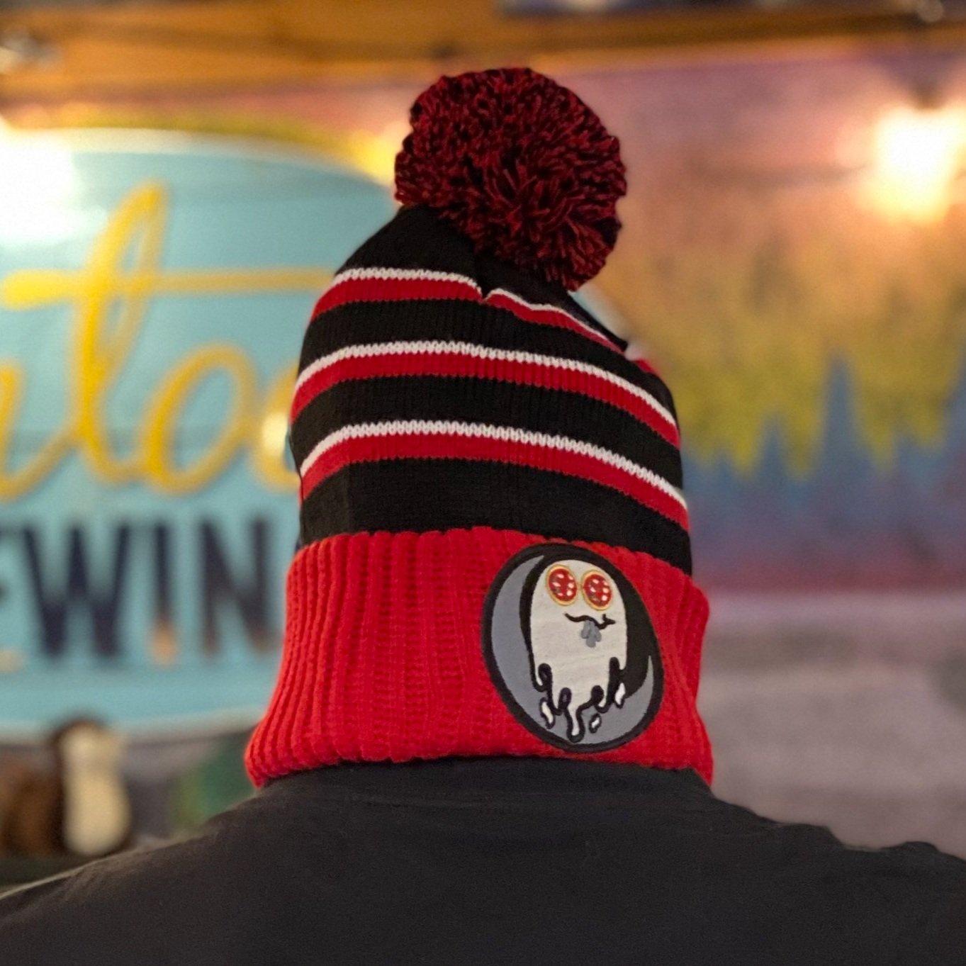 Ghost Pizza Beanie