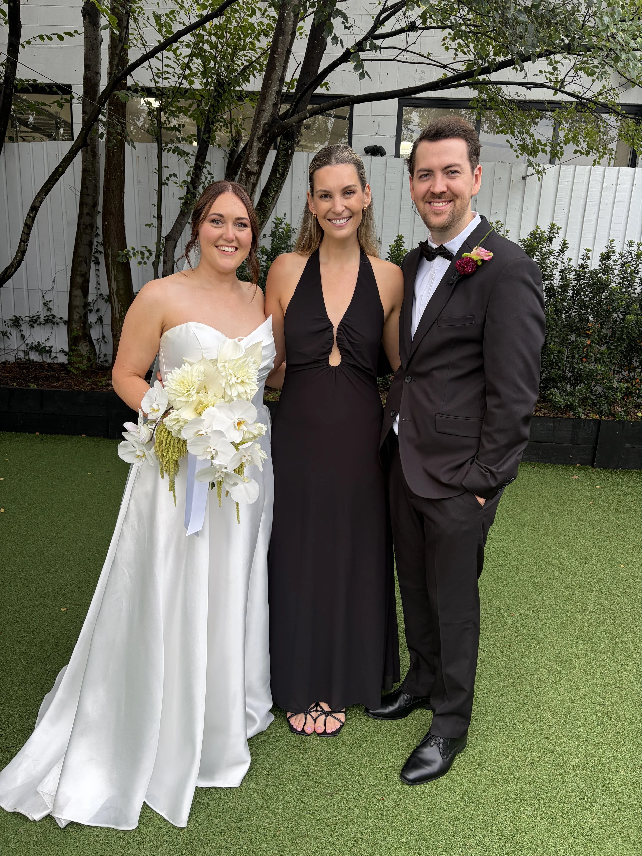 Love By Britt Celebrant with Bride and groom at The Refinery Newstead