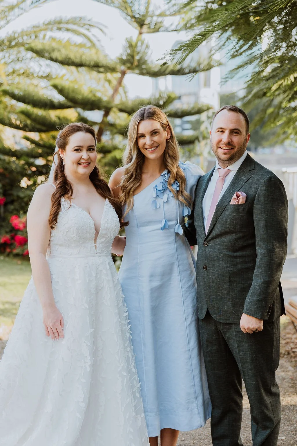 love by britt celebrant with couple at wedding ceremony