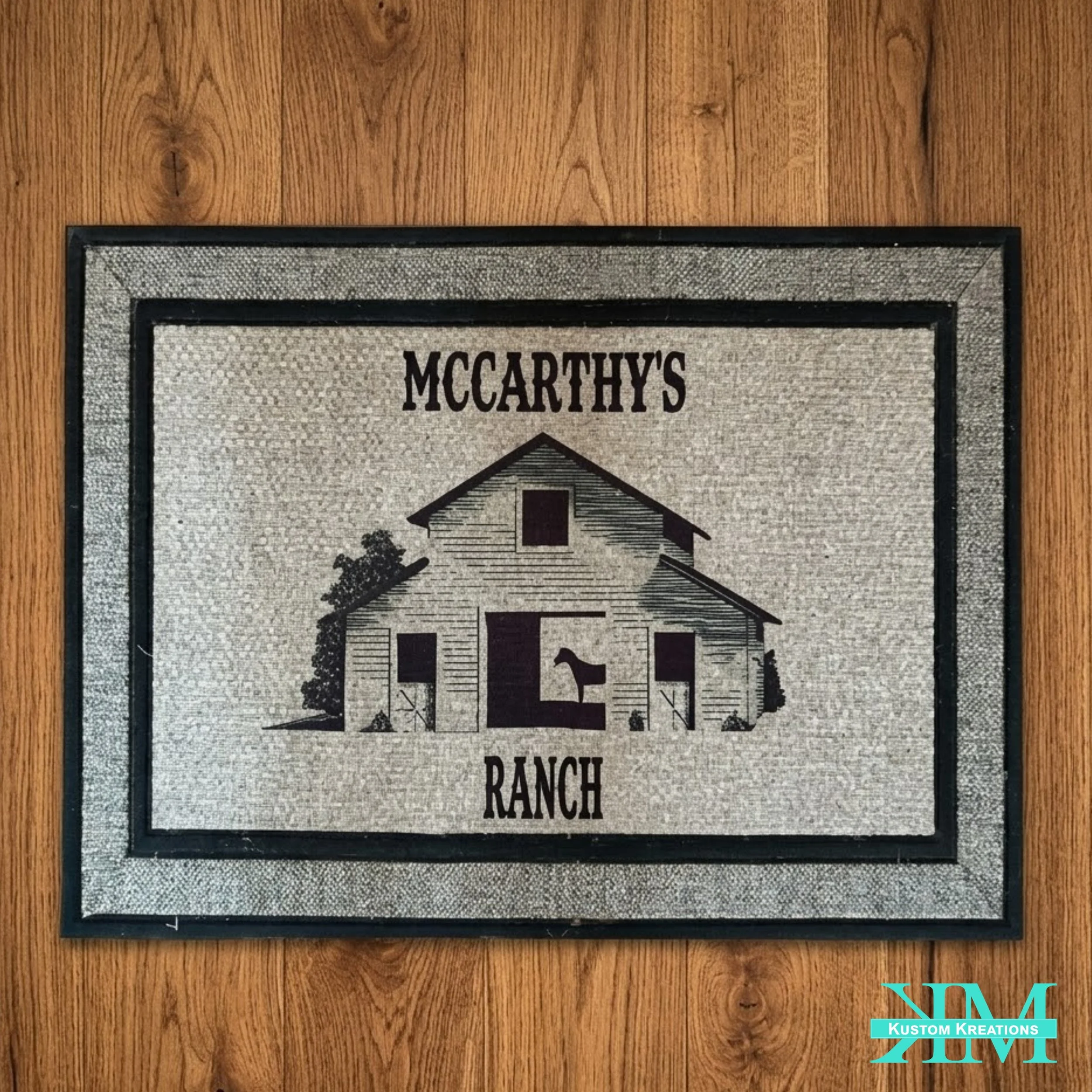 Custom welcome mat