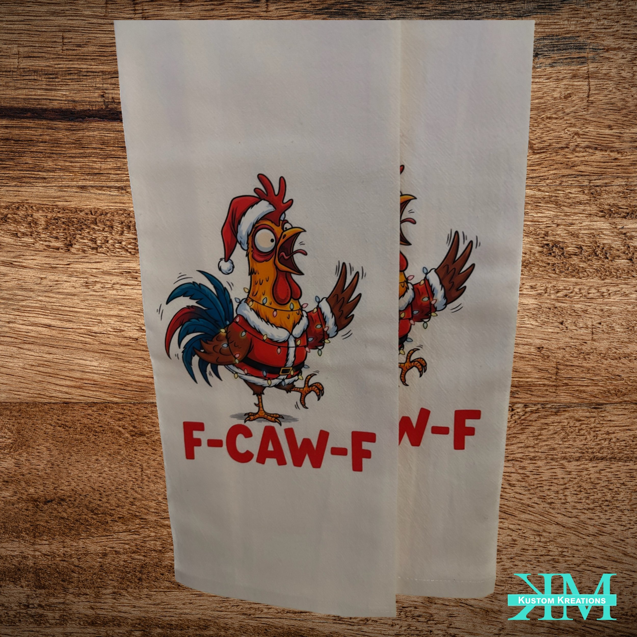 FCAWF Christmas Themed DTF printed towel