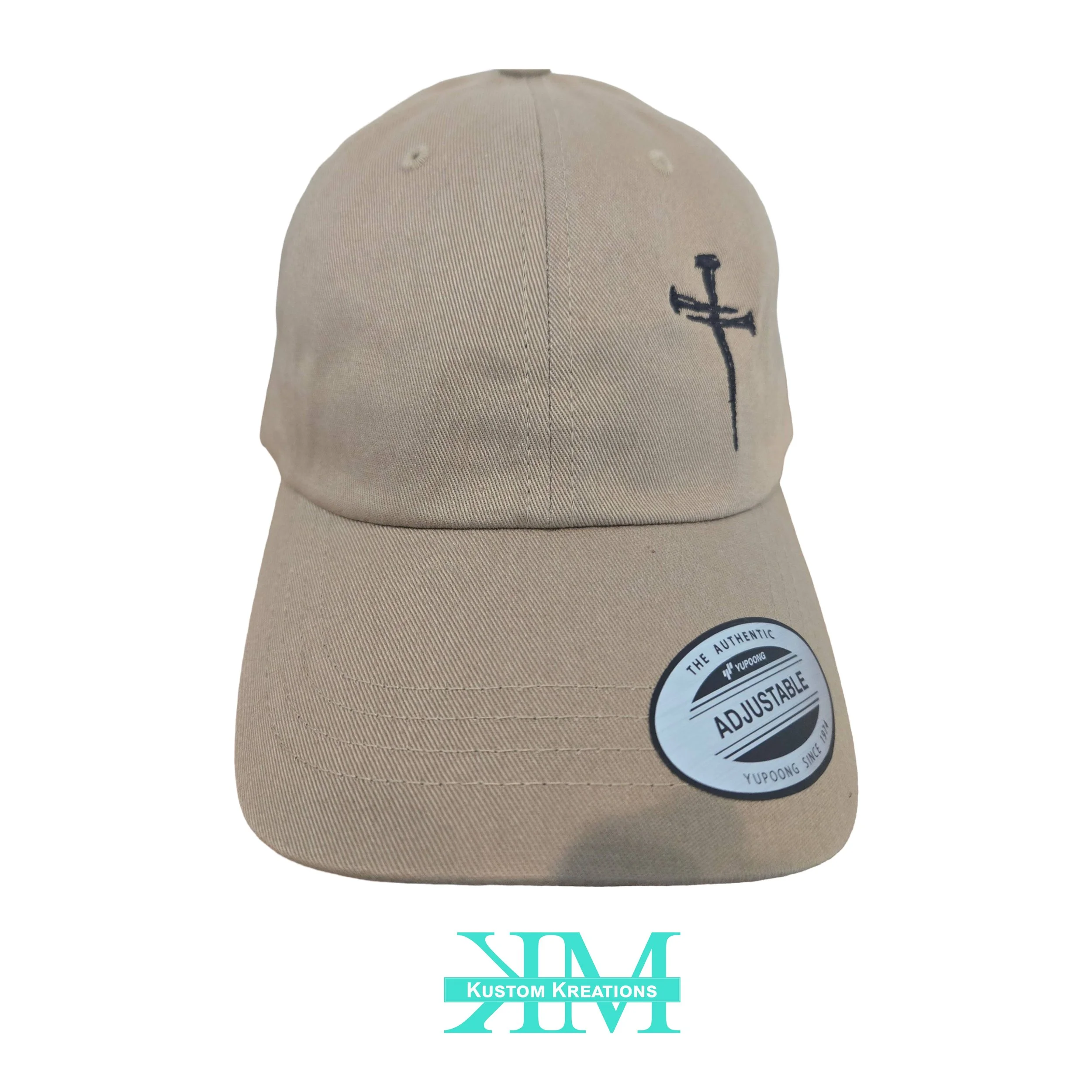 Nail Cross Embroidered Dad Hat