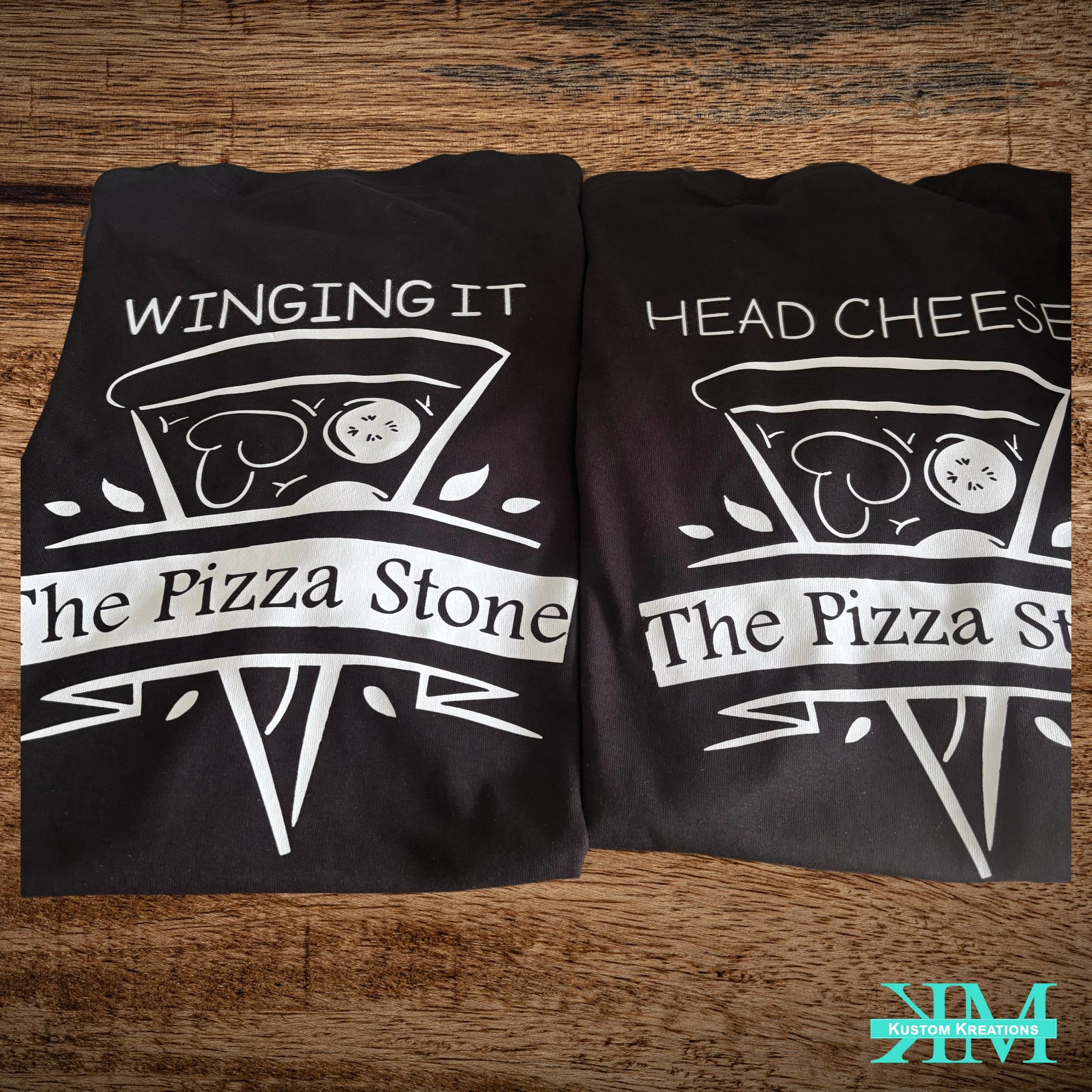 DTF Pizza Shop Themed Shirts