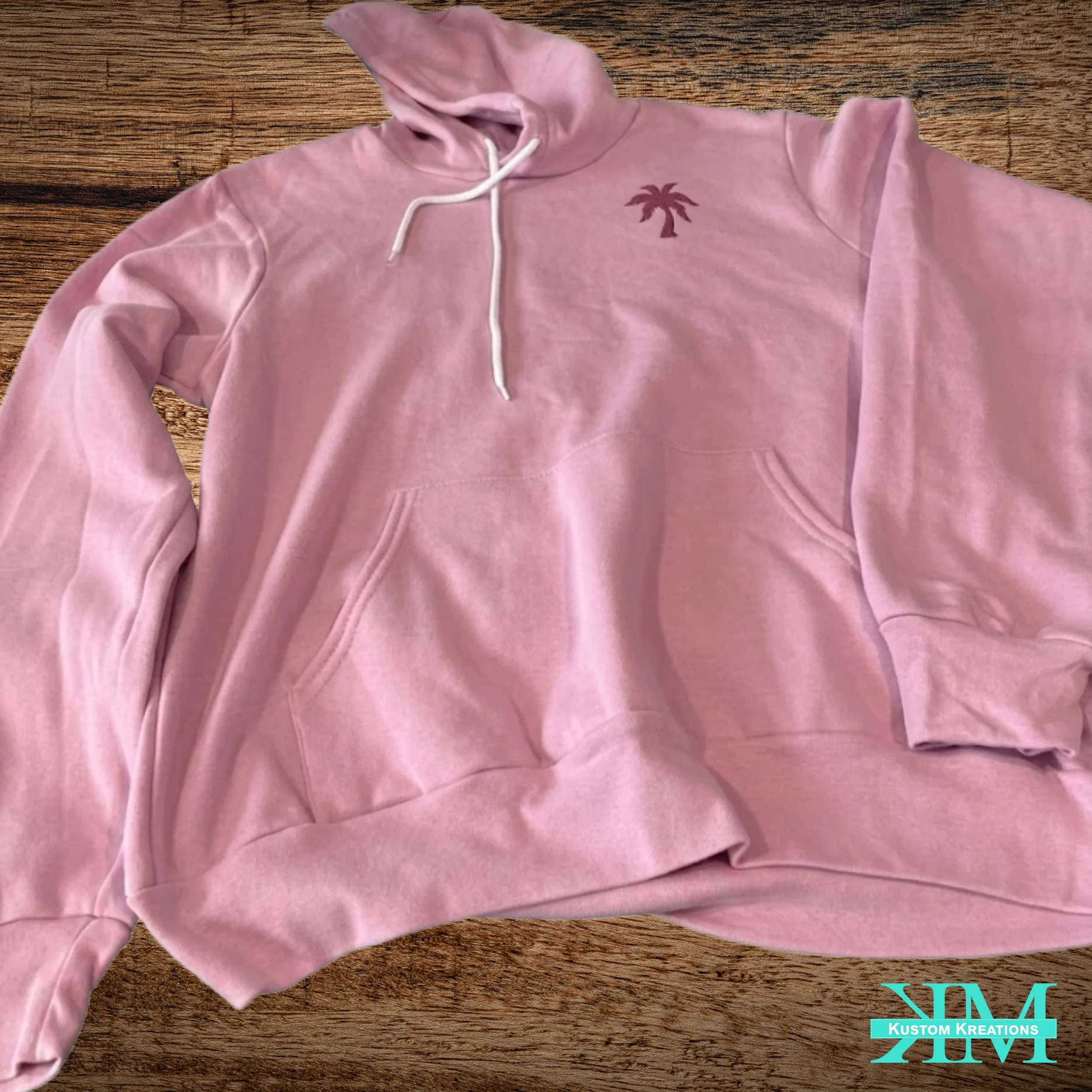 DTF left chest printed hoodie