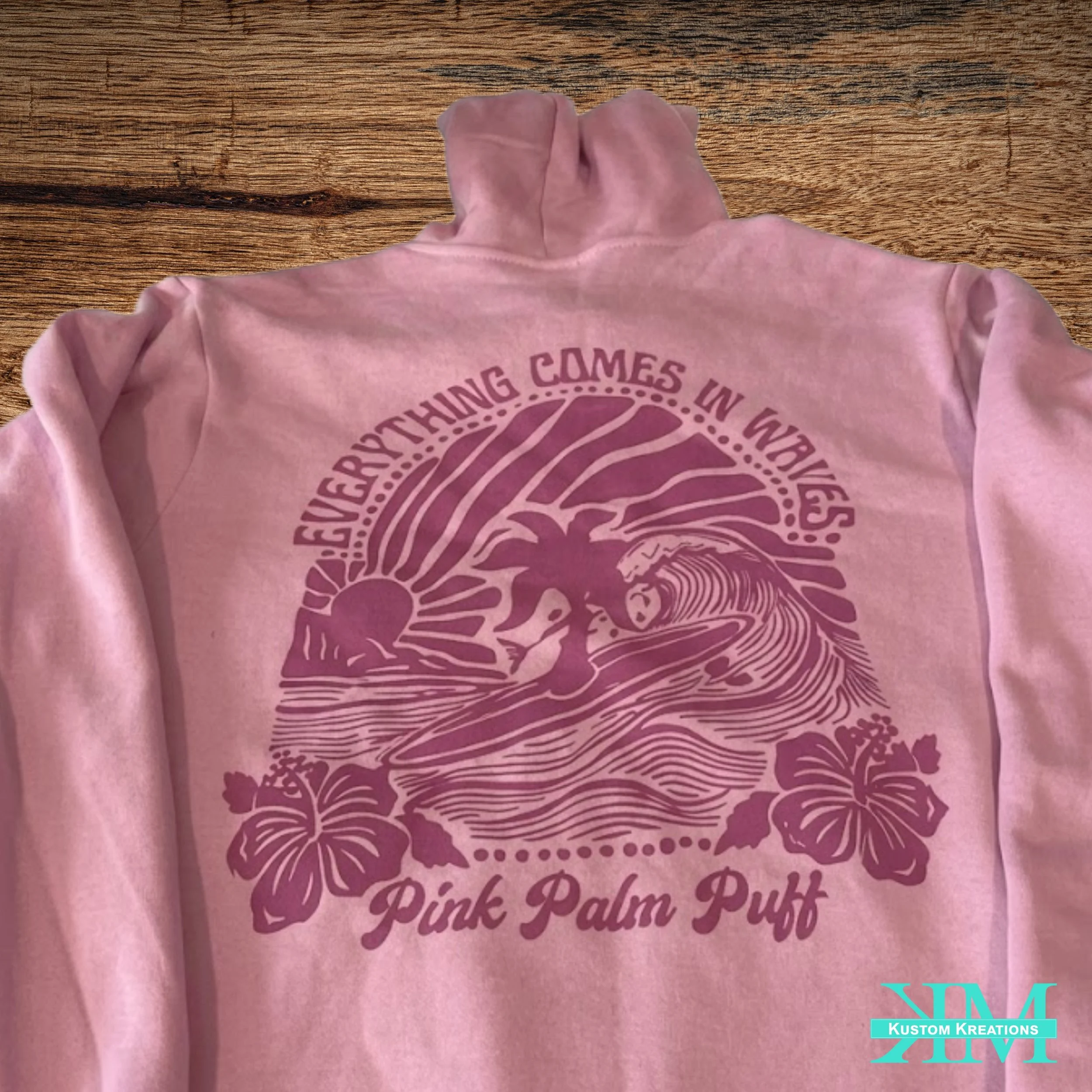 DTF full back printed hoodie