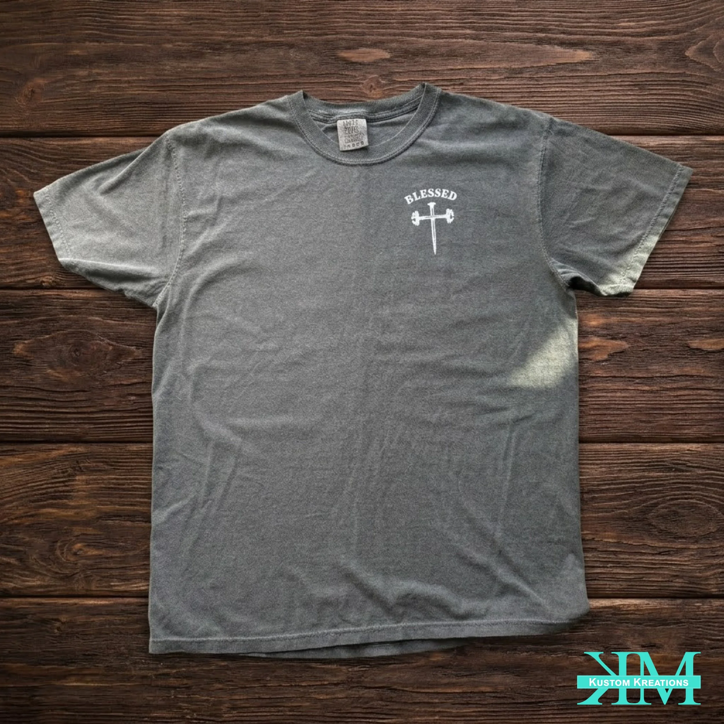 DTF left chest printed graphic t-shirt