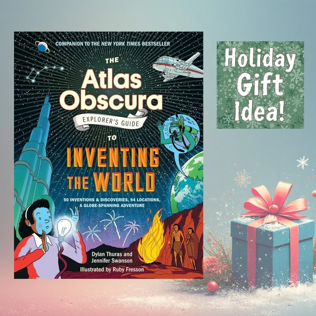 ➡️𝐓𝐫𝐚𝐯𝐞𝐥𝐫𝐞𝐚𝐝𝐬 𝐑𝐞𝐜𝐨𝐦𝐦𝐞𝐧𝐝𝐚𝐭𝐢𝐨𝐧:  𝐓𝐡𝐞 𝐏𝐞𝐫𝐟𝐞𝐜𝐭 𝐆𝐢𝐟𝐭 𝐟𝐨𝐫 𝐊𝐢𝐝𝐬!

The Atlas Obscura Explorer's Guide to Inventing the World for kids transforms curiosity into adventure, making it the perfect holiday gift for yo